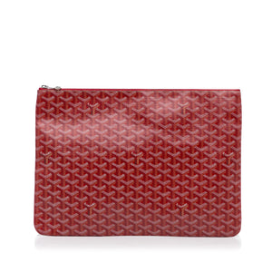 Goyard Green Goyardine Coated Canvas Senat GM Clutch Goyard