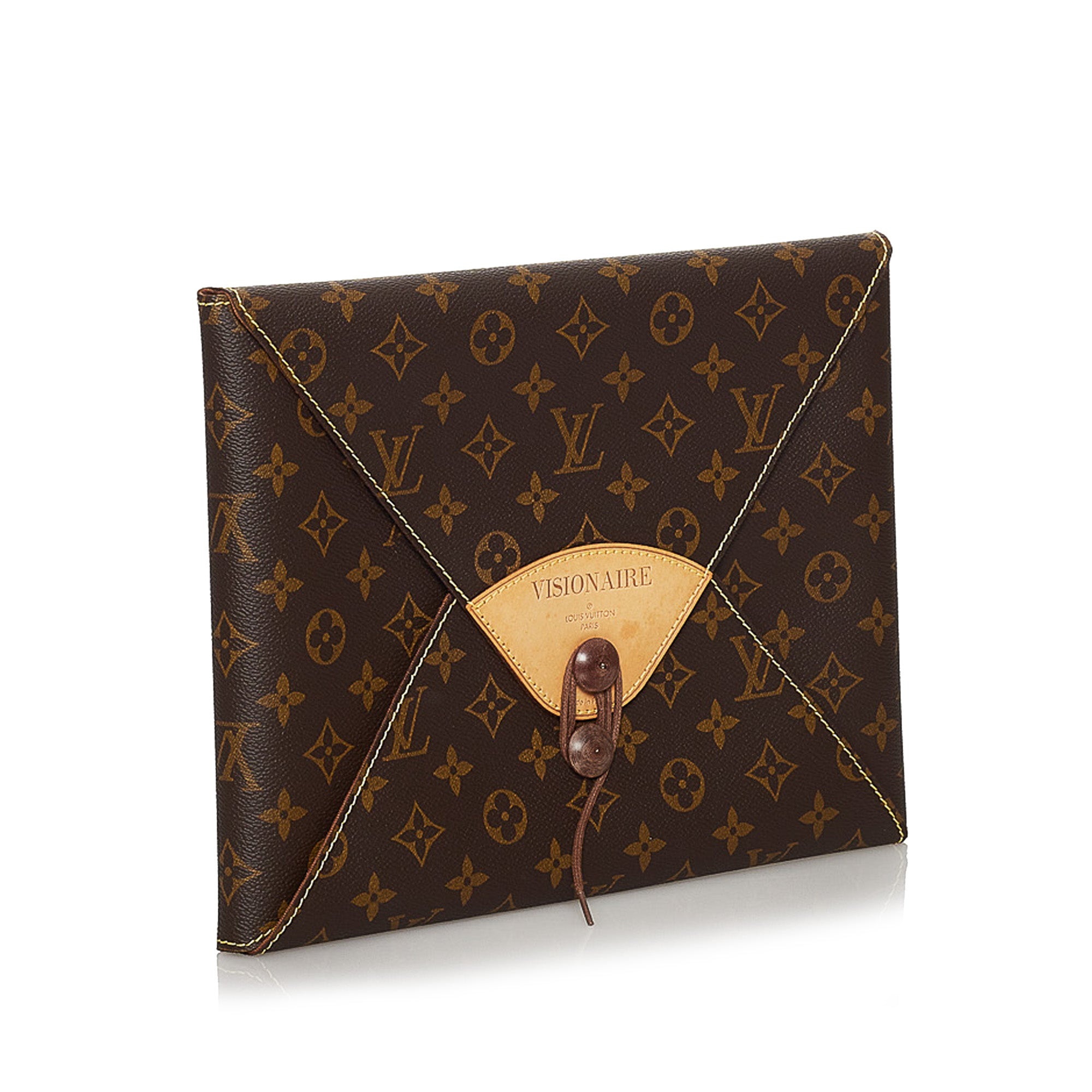 Pre-Owned Louis Vuitton Monogram Portfolio Large Clutch Bag ($480