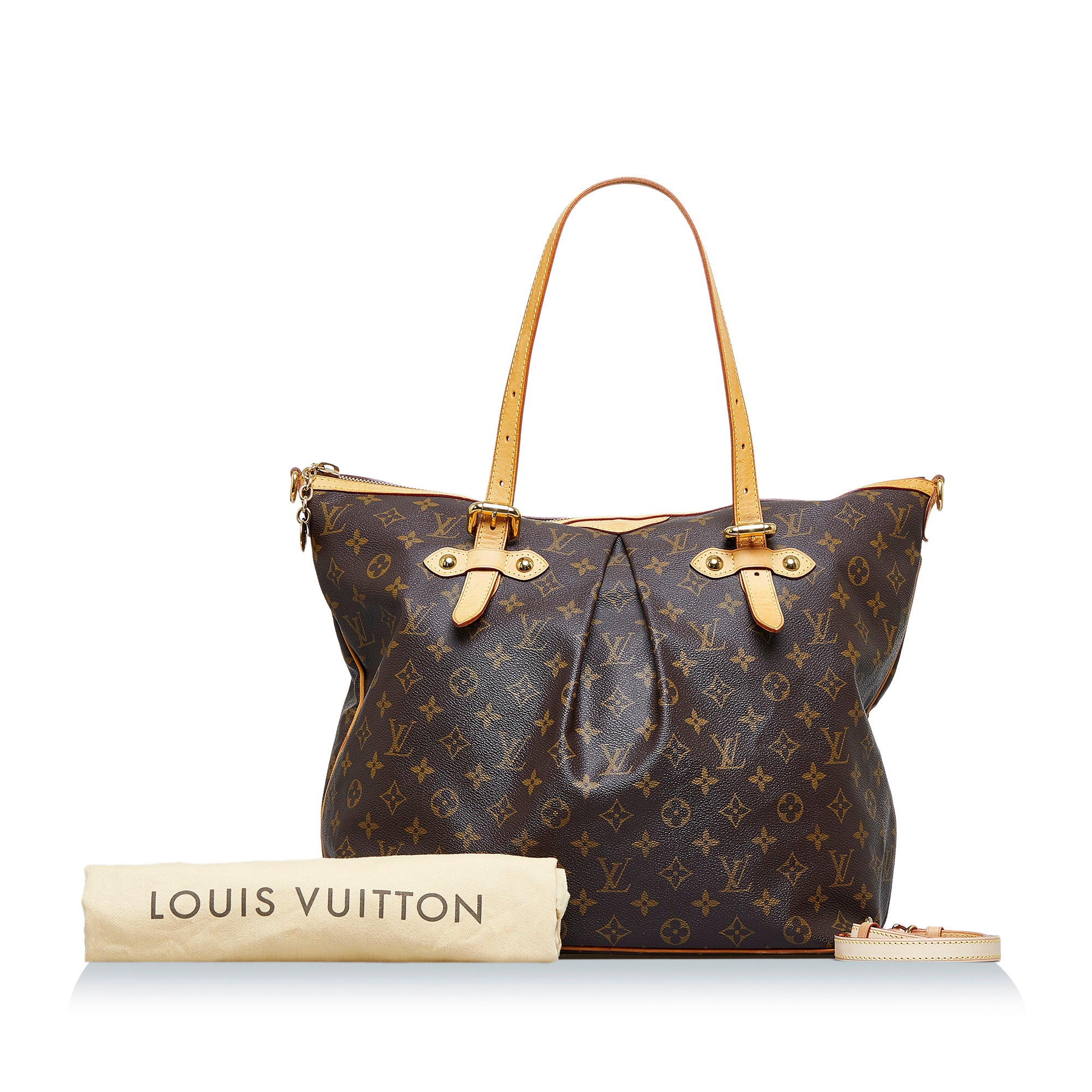 Louis Vuitton Palermo GM Hand Bag Shoulder Shoulder Bag Monogram Brown