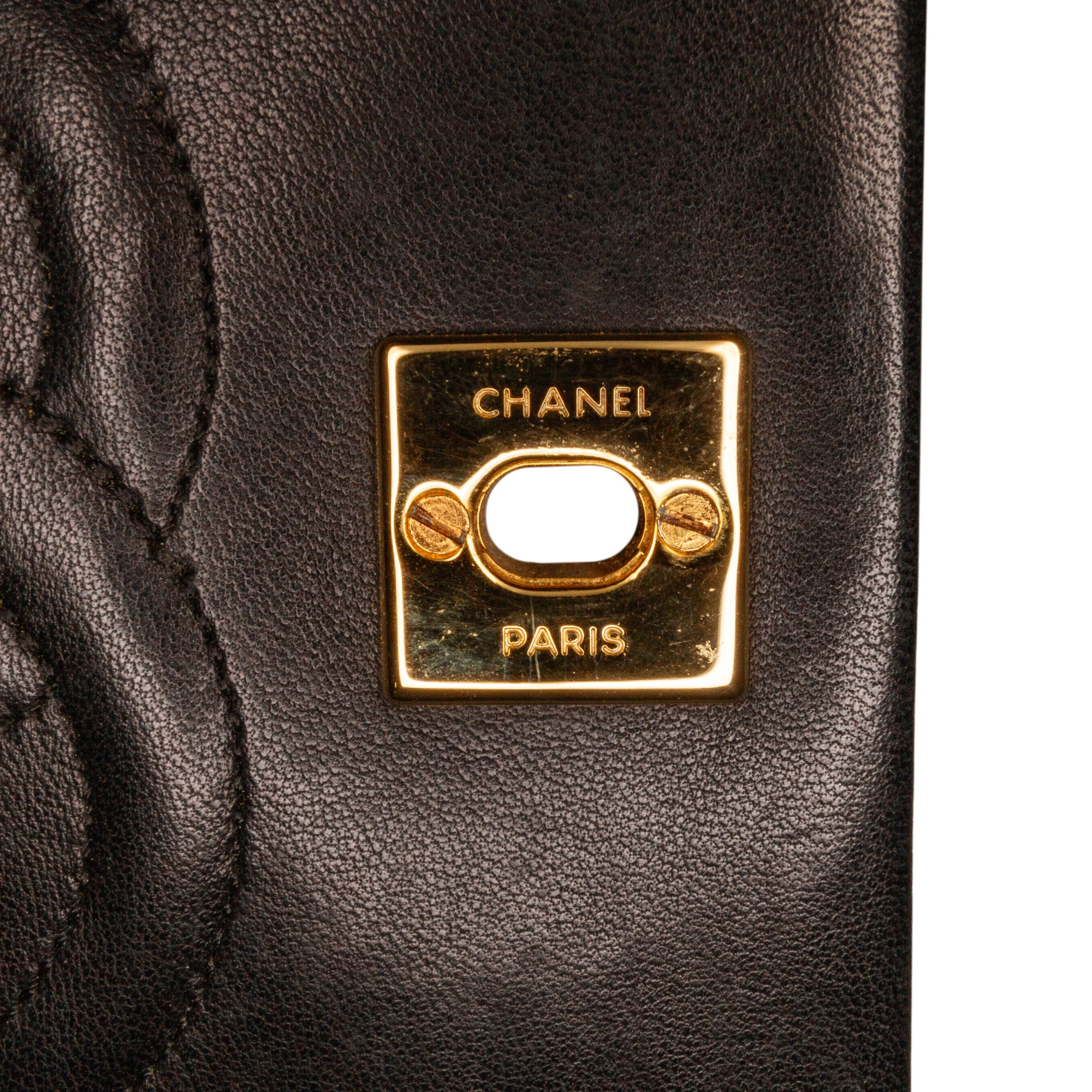 Black Chanel Quilted Lambskin Double Flap Bag, Cra-wallonieShops Revival