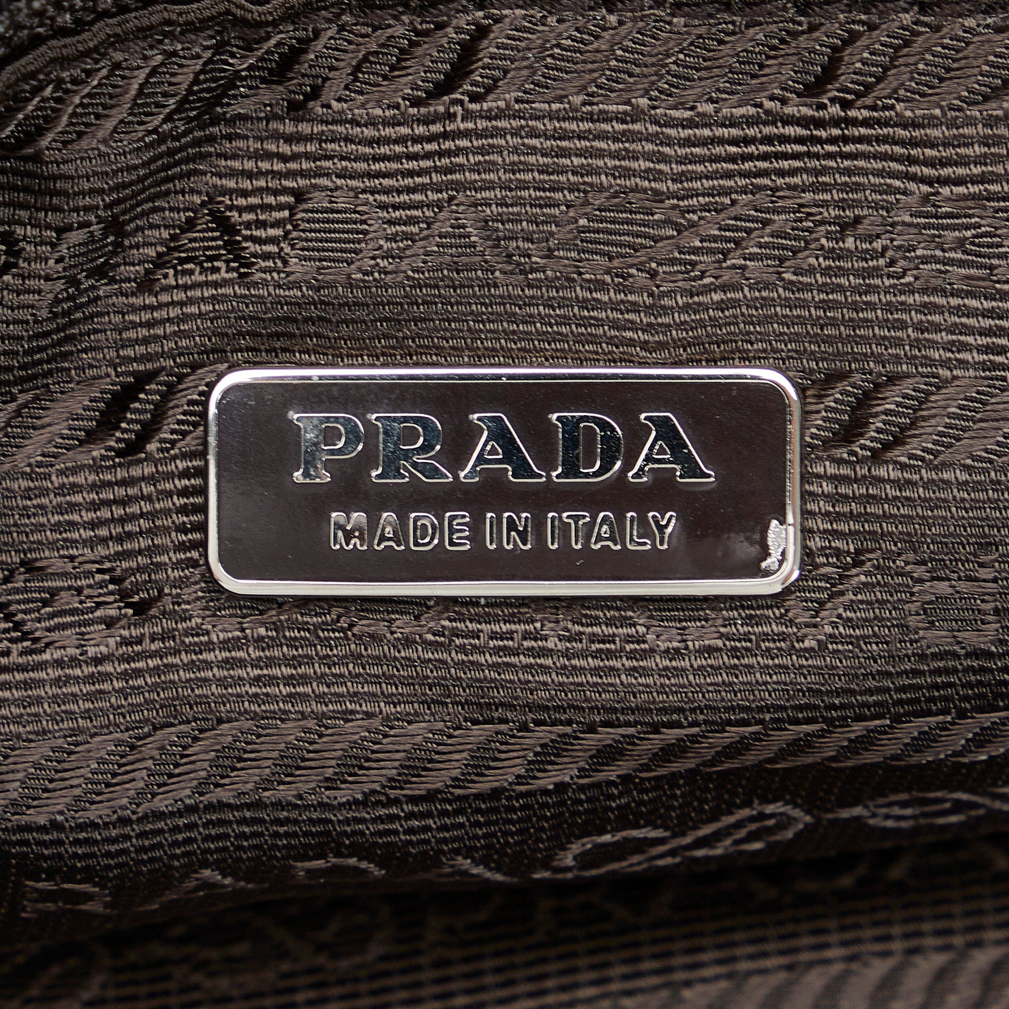 PRADA brown leather handbag