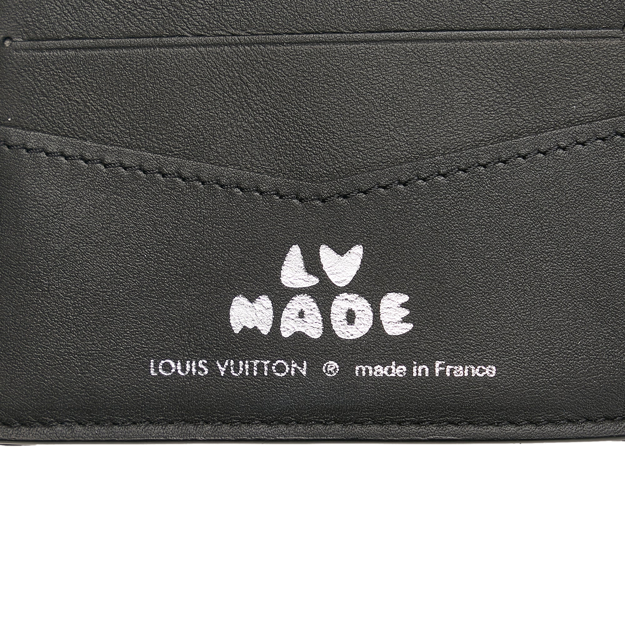 Louis Vuitton x Nigo Slender Wallet Monogram Black in Denim