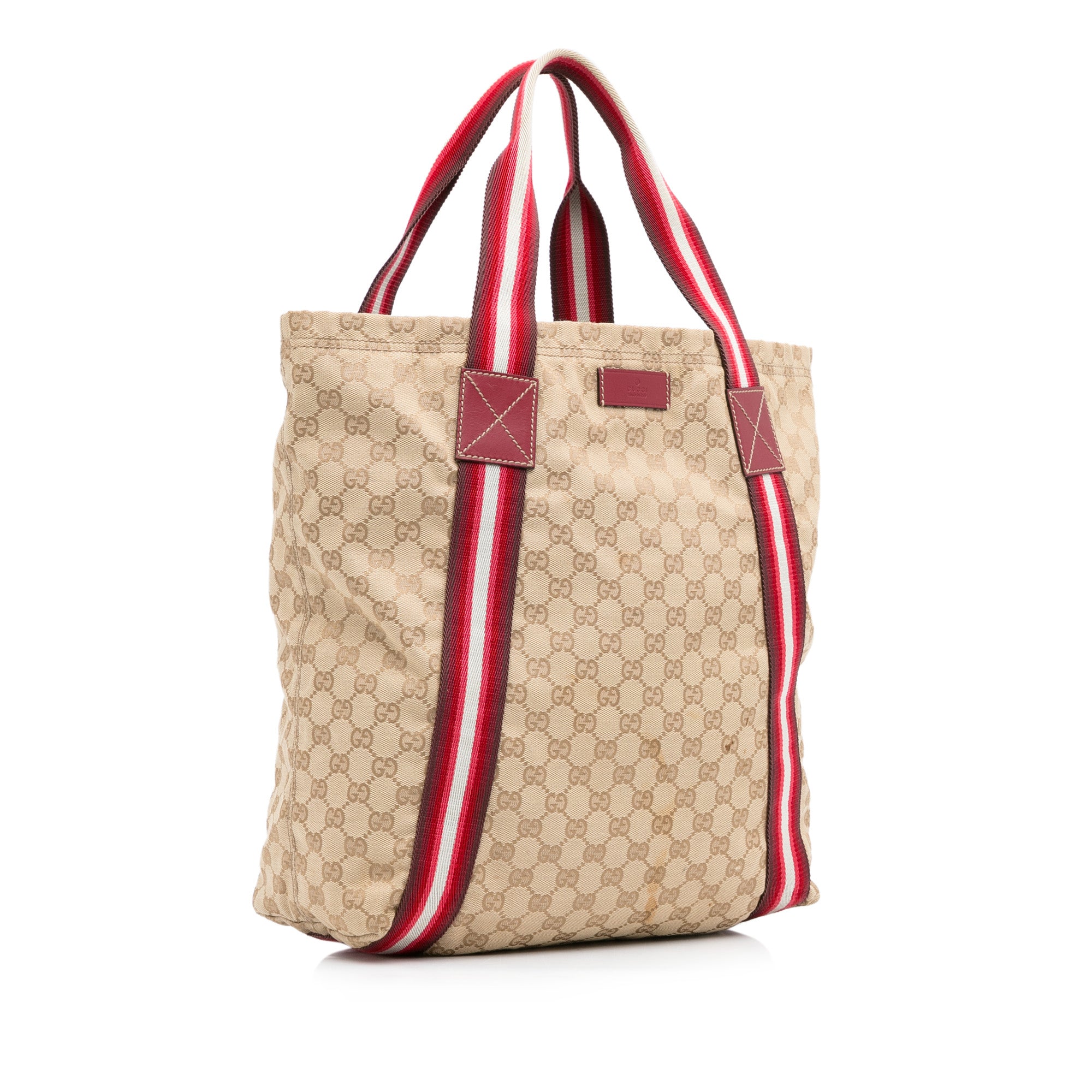 Brown Gucci GG Canvas Web Tote Bag – Designer Revival