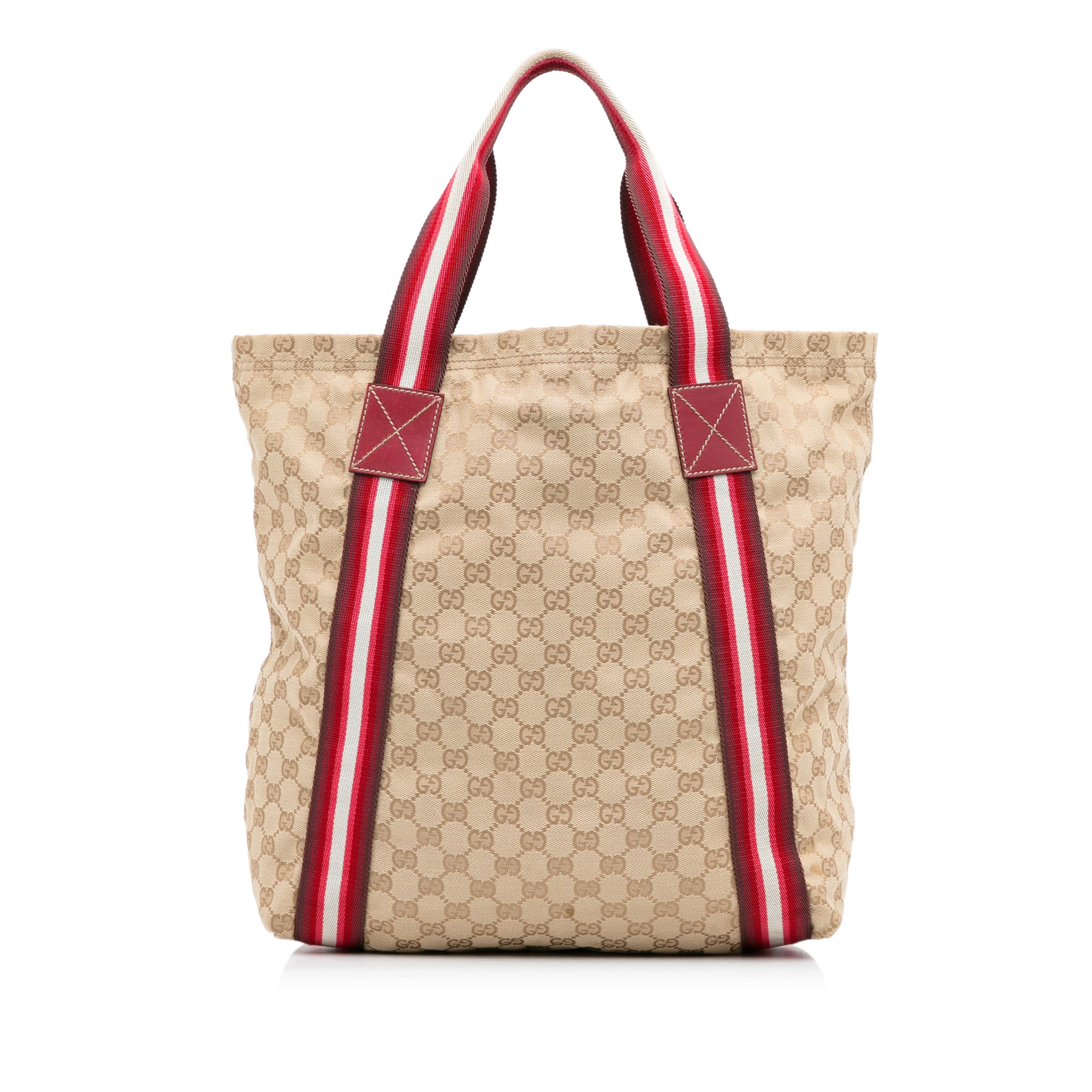 Brown Gucci GG Canvas Web Tote Bag – Designer Revival