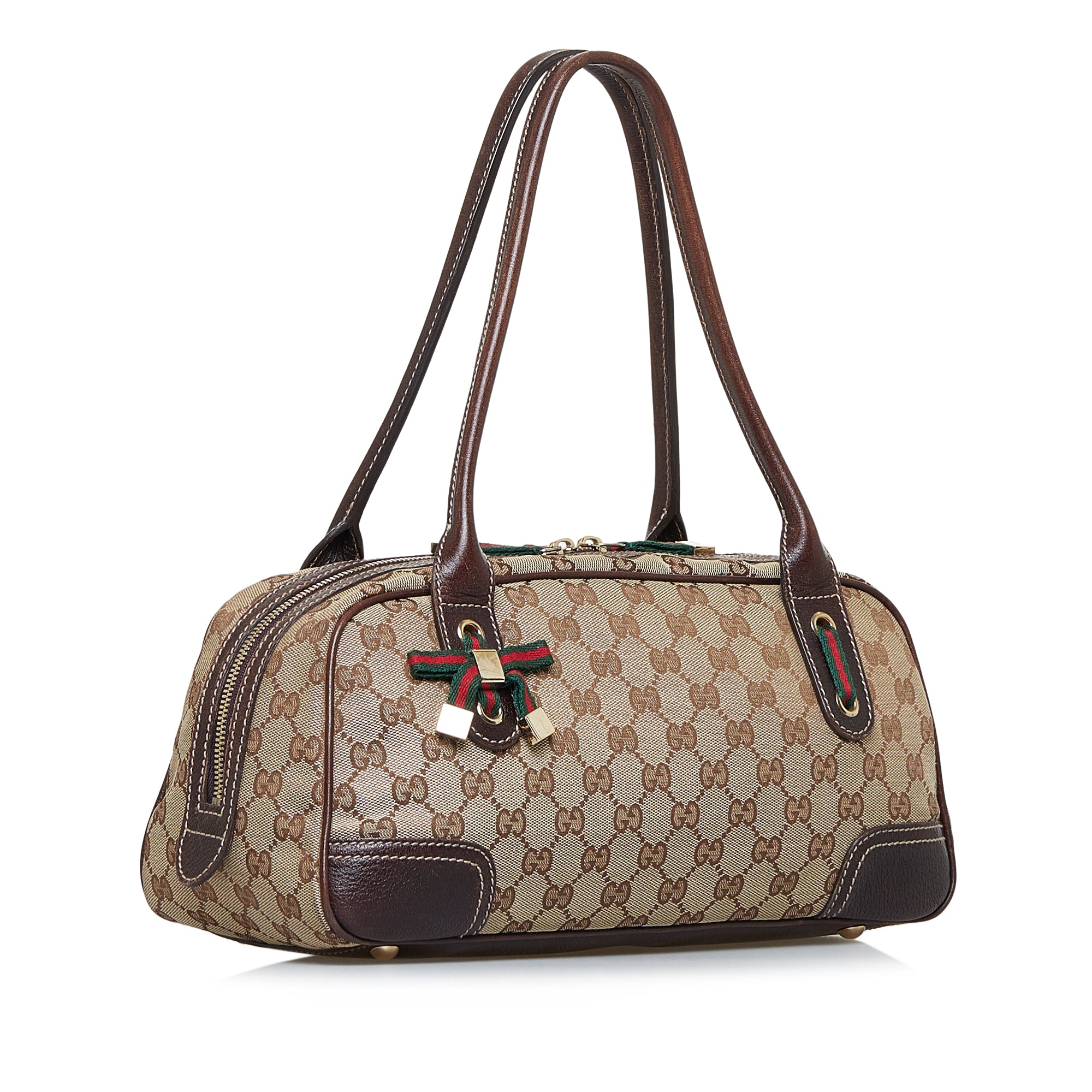 Brown Gucci monogram GG Canvas Princy Shoulder Bag, RvceShops Revival