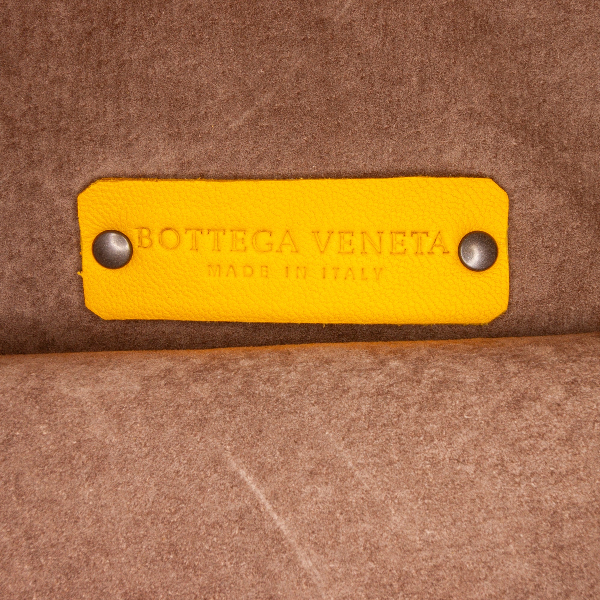 65506 auth BOTTEGA VENETA Seagrass yellow leather POINT MEDIUM Tote Bag