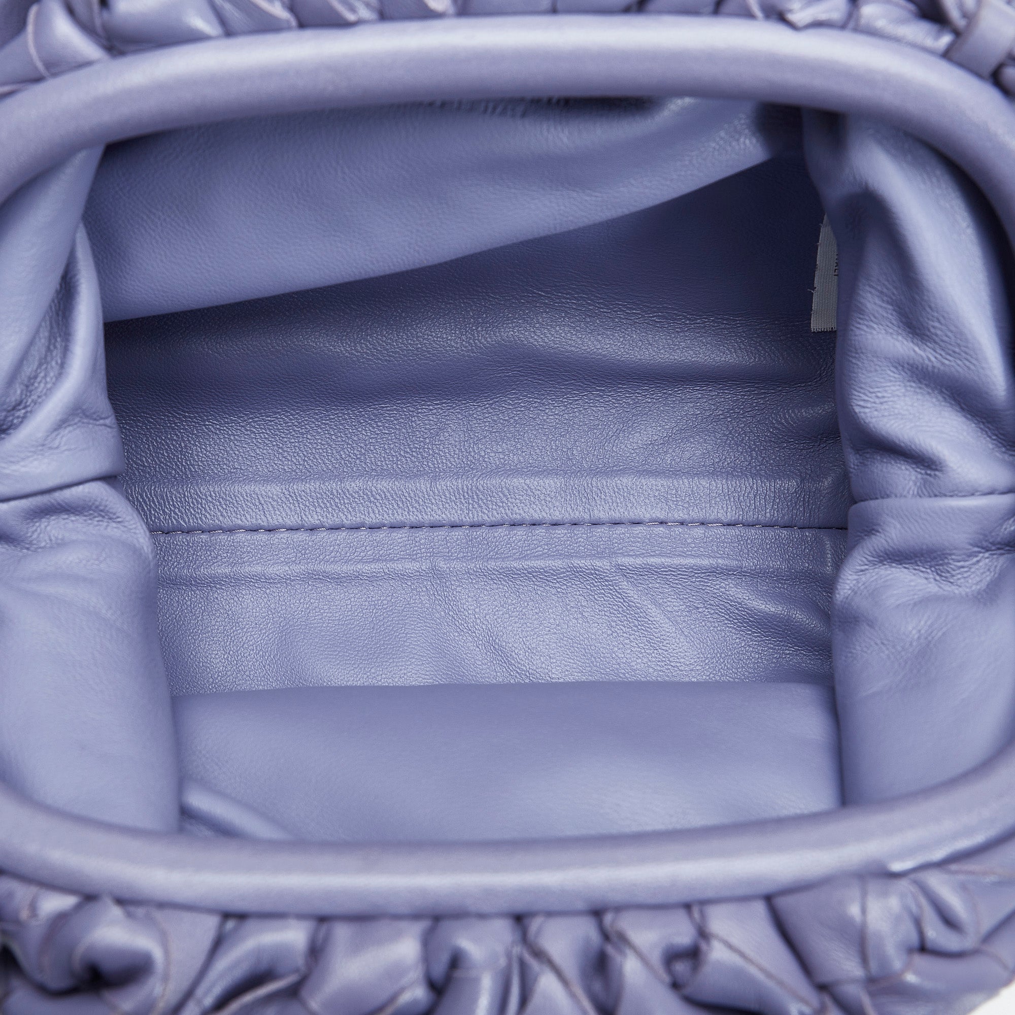 Bottega Veneta The Mini Pouch Crossbody Bag in Silver & Silver