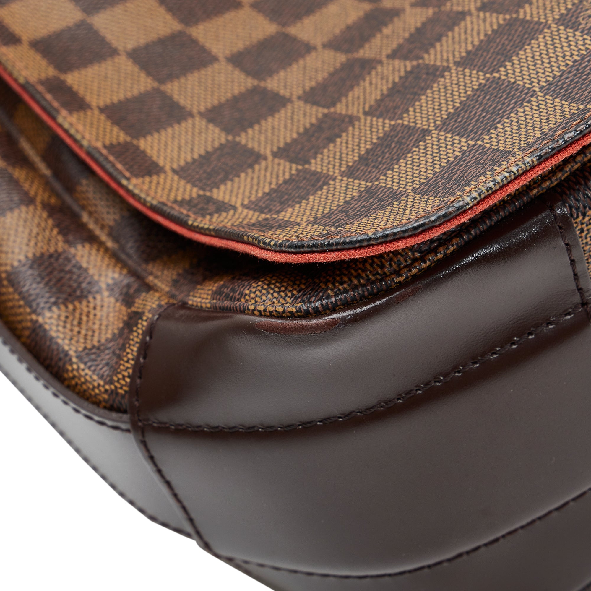 Authenticated Louis Vuitton Damier Ebene Bastille Brown Canvas Crossbody Bag