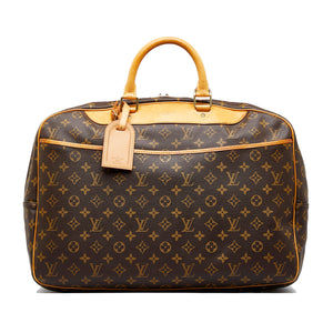 Louis Vuitton Alize travel bag in monogram canvas and natural