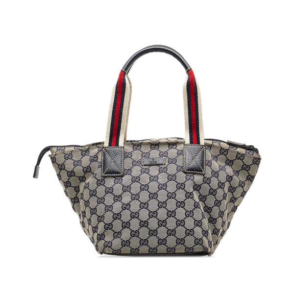 Ophidia GG Small Canvas Duffel Bag in Grey - Gucci