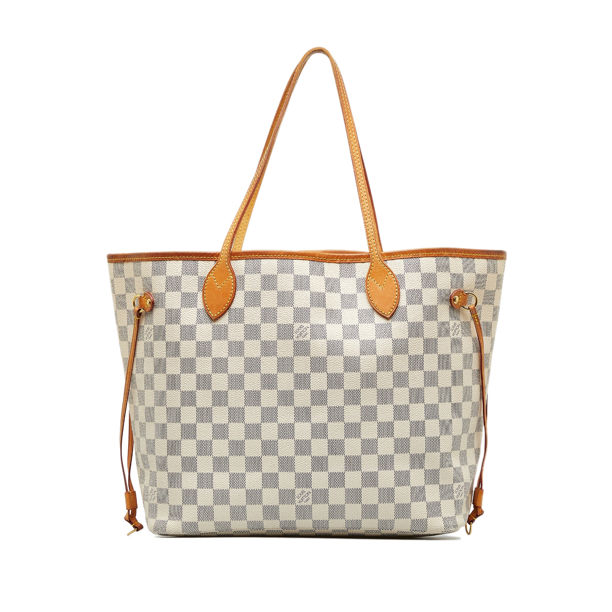 Louis Vuitton Neverfull MM Damier Azur Tote Shoulder Bag