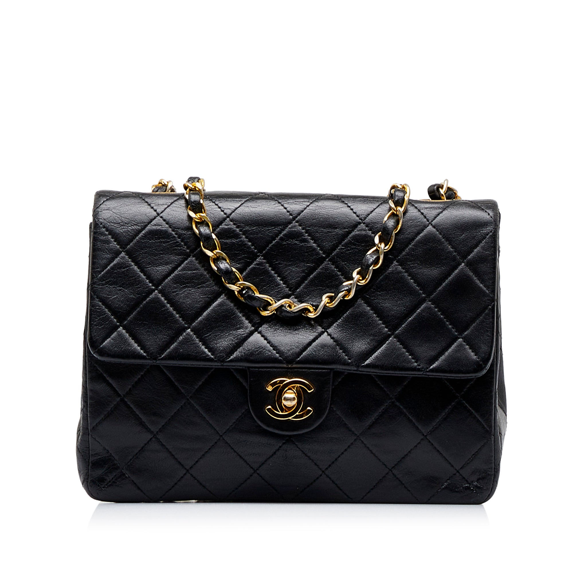 Louis Vuitton - Authenticated Twist Belt Wallet on Chain Handbag - Leather Black Plain for Women, Very Good Condition
