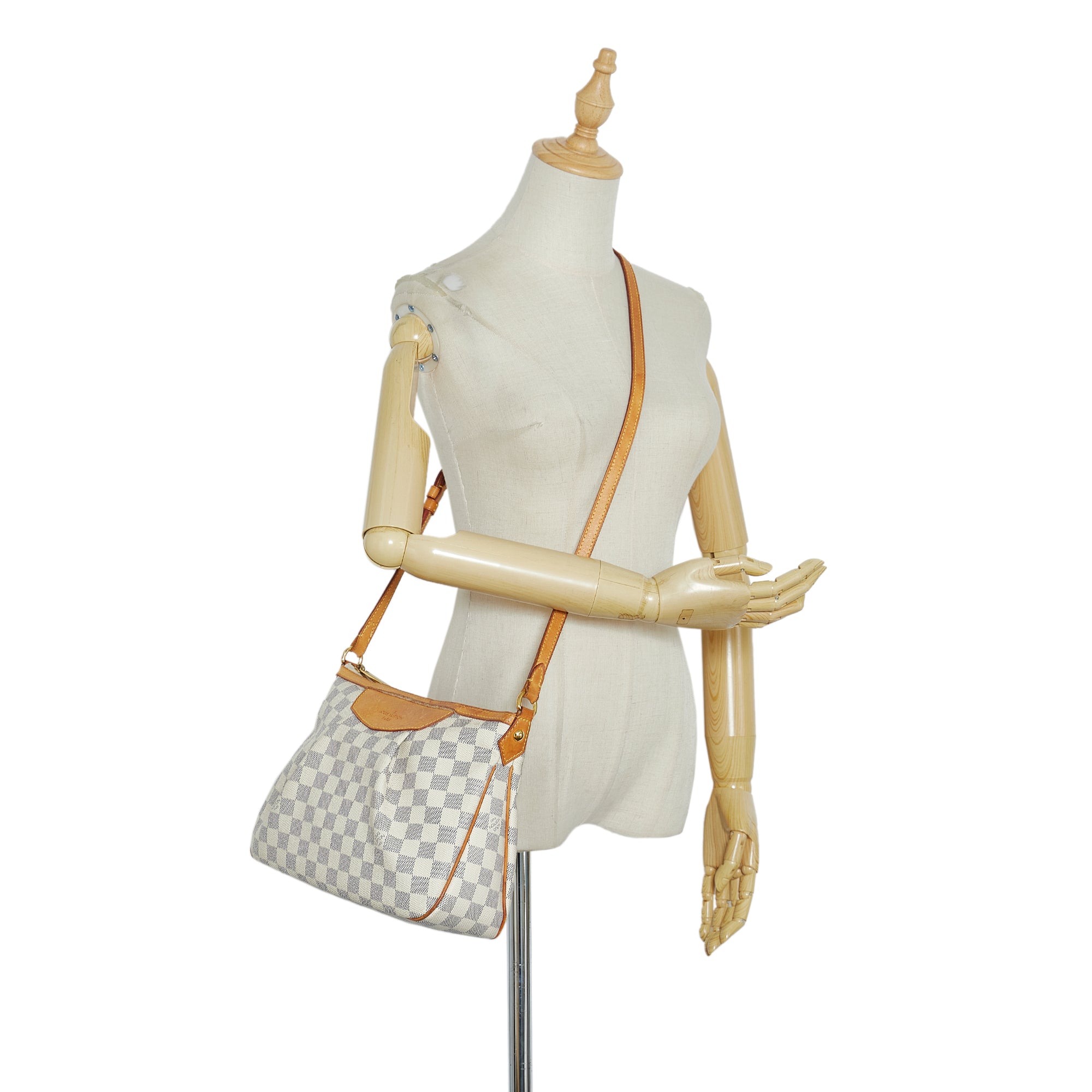 Louis Vuitton, Bags, Louis Vuitton Damier Azur Siracusa Pm Shoulder Bag  Crossbody