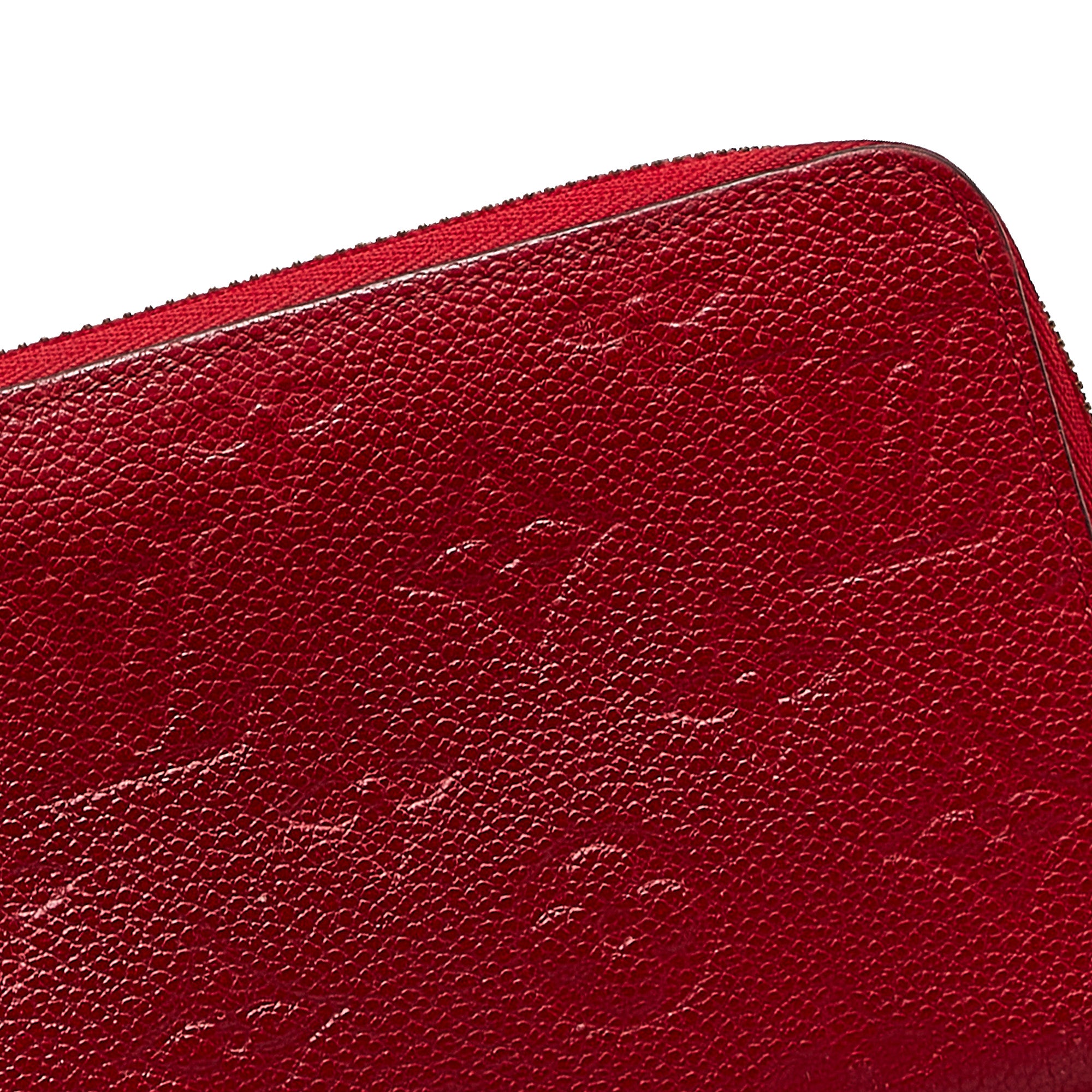 Red Monogram Empreinte Zippy Wallet