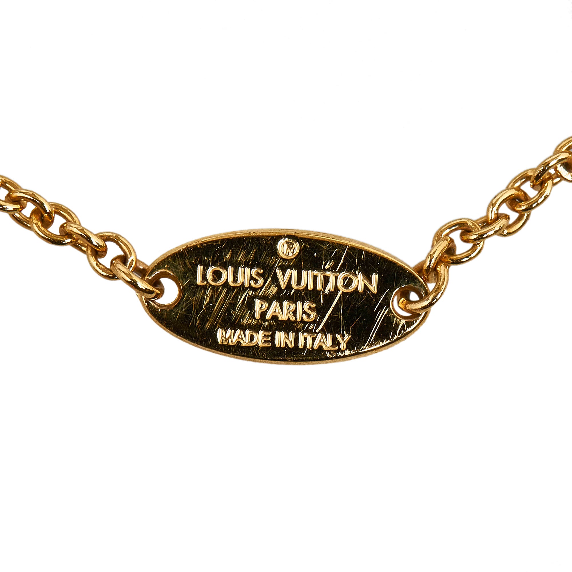 Louis Vuitton Blooming Strass Necklace, Gold