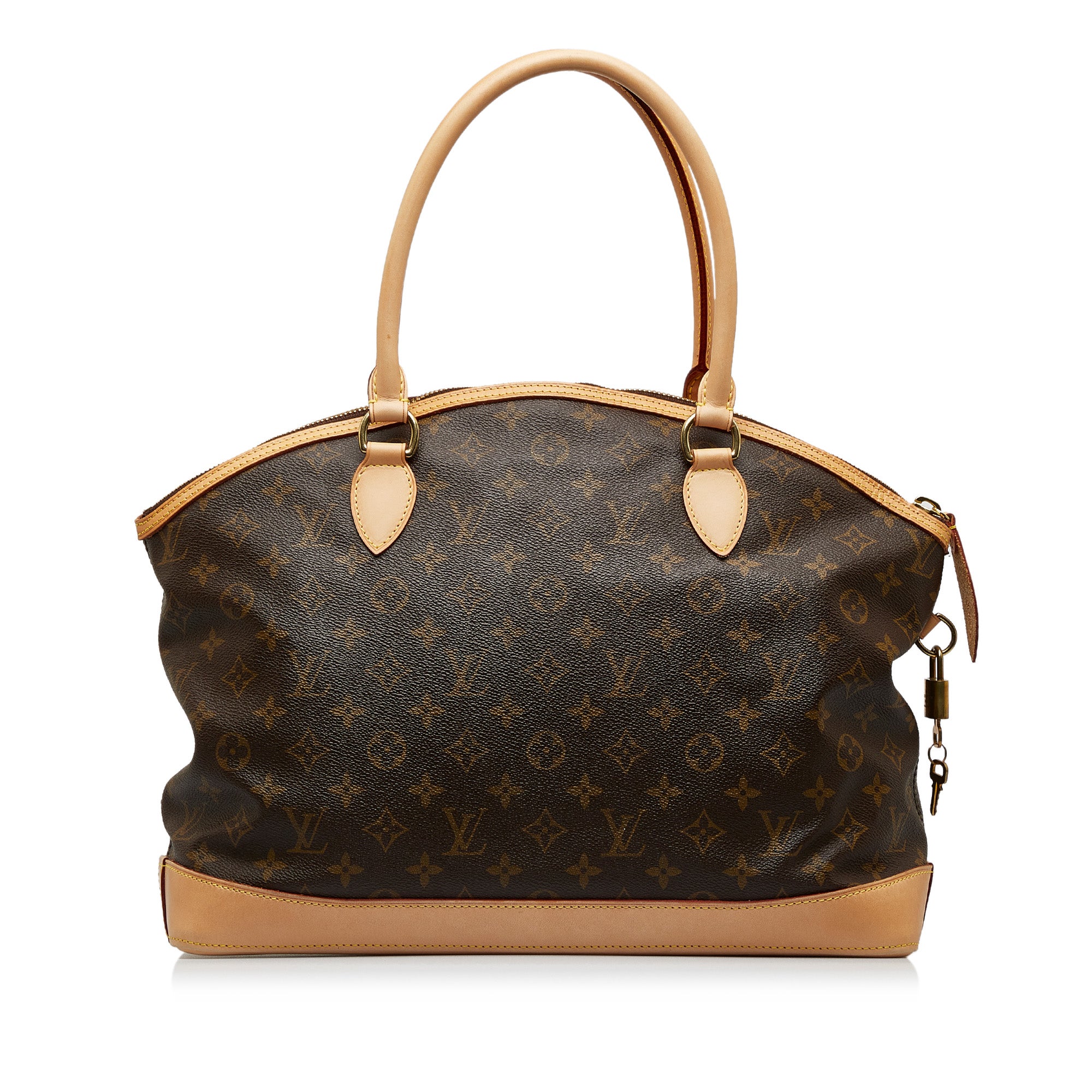 Brown Louis Vuitton Monogram Lockit Horizontal Handbag – Designer