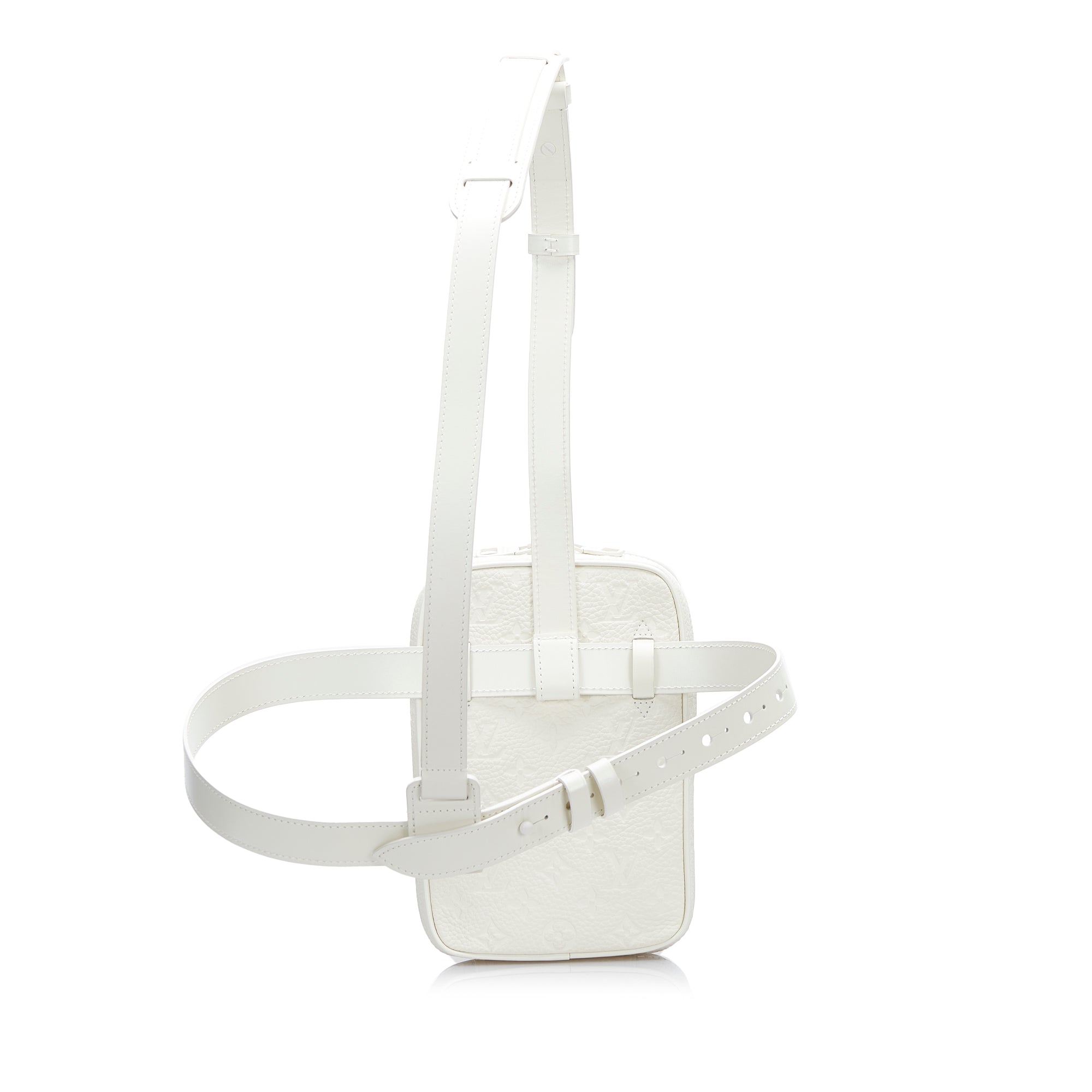 Louis Vuitton Utility Side Bag Monogram Powder White