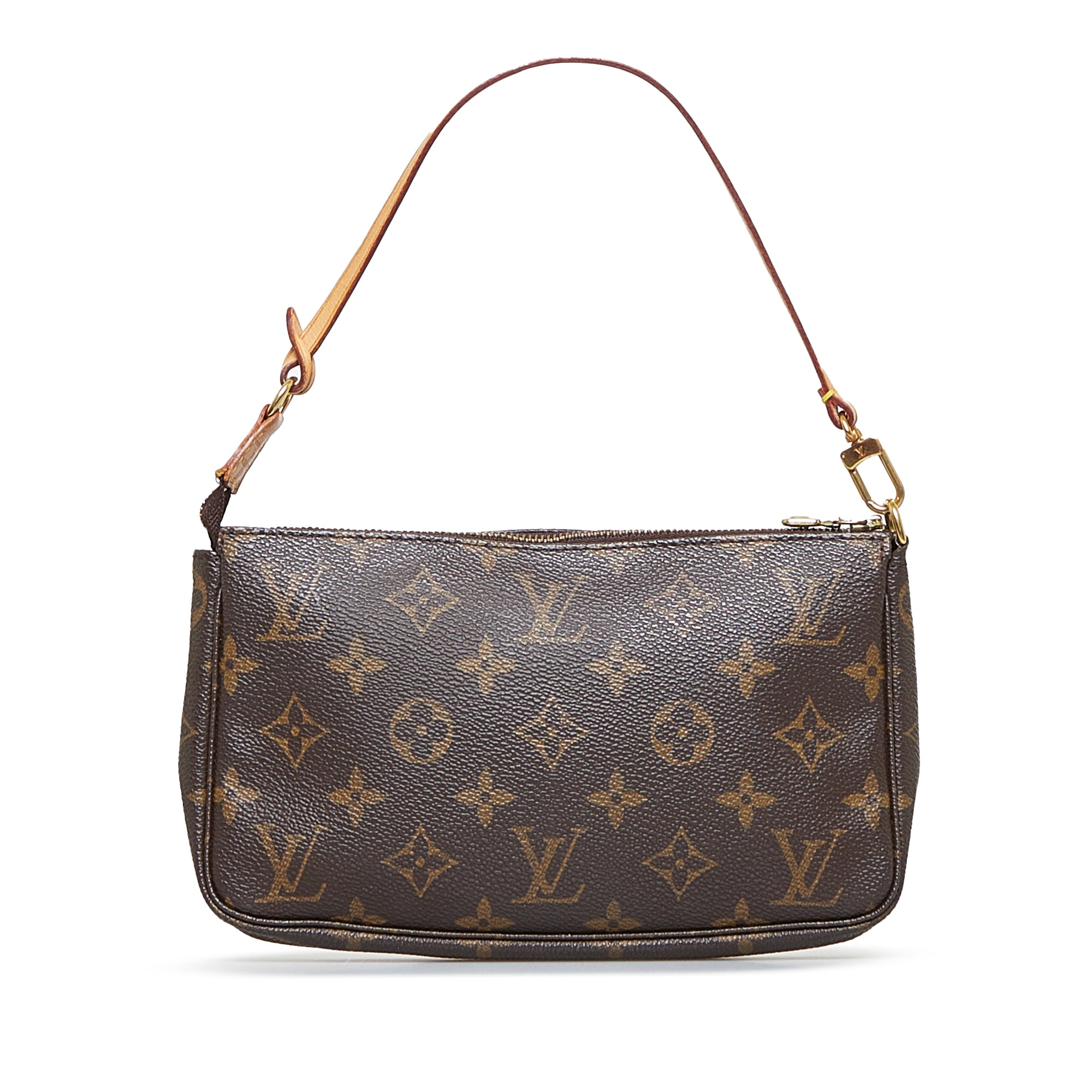 Brown Louis Vuitton Monogram Pochette Accessoires Baguette