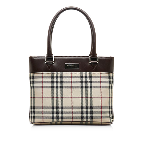 Burberry, Bags, Burberry Nova Check Tote Bag In Coated Canvas