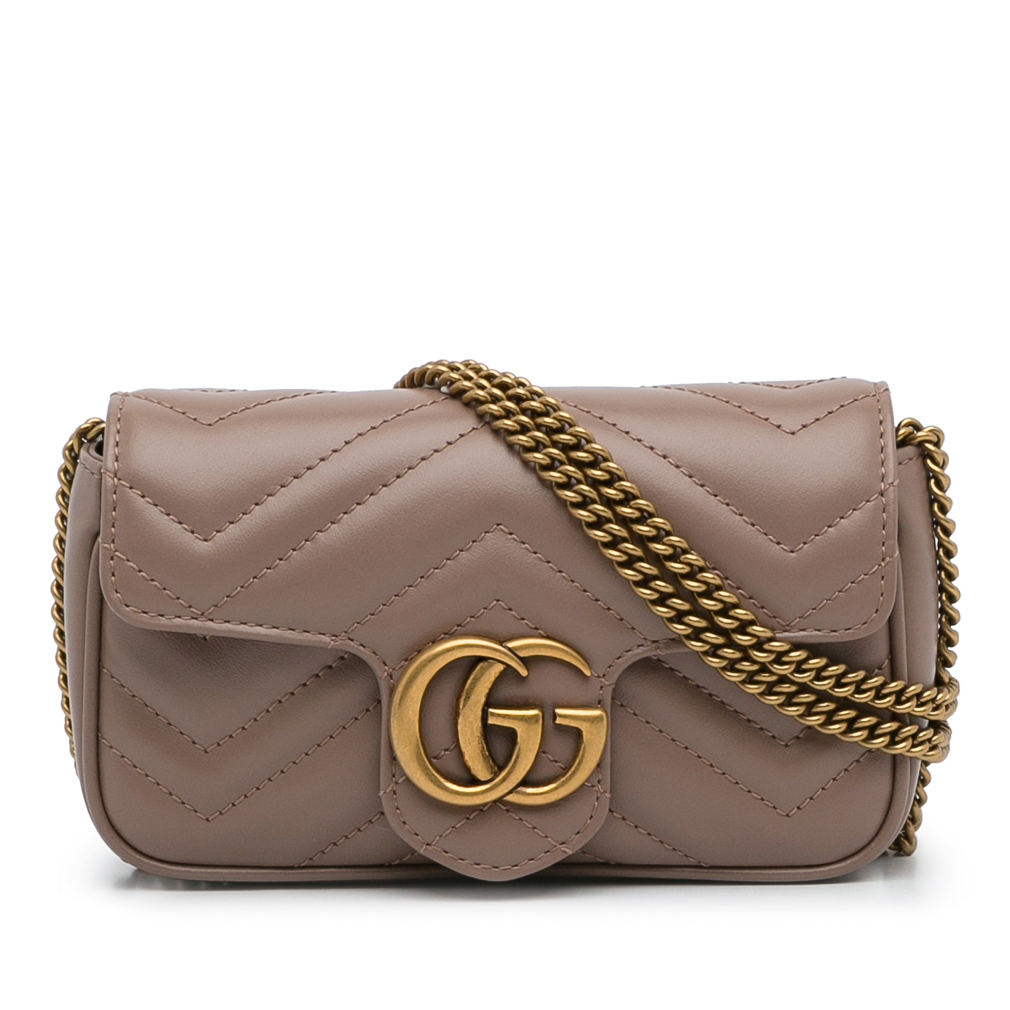 Gucci Women's GG Marmont Super Mini Leather Shoulder Bag
