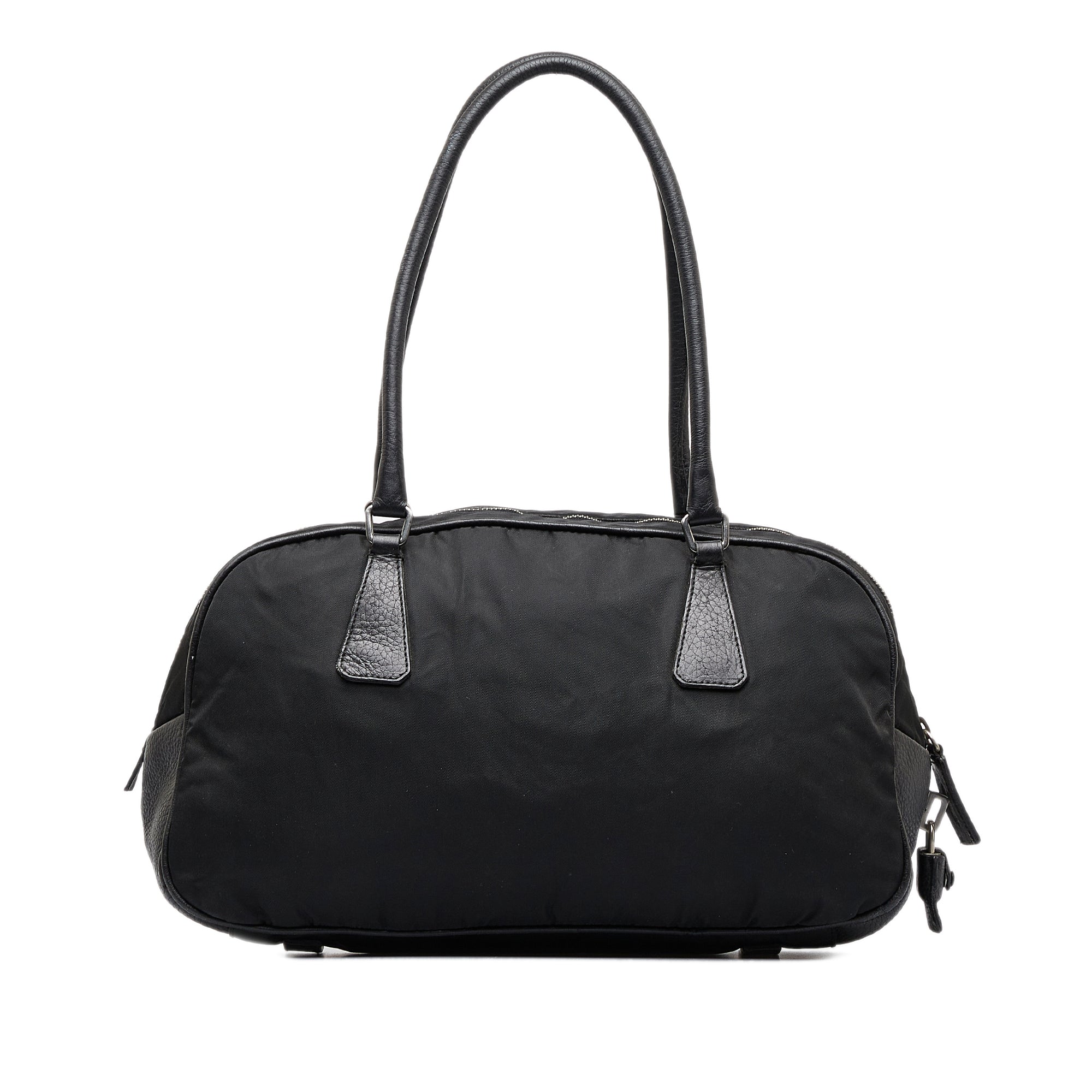 Prada Tessuto Mini Boston Bag - Black Handle Bags, Handbags - PRA879421