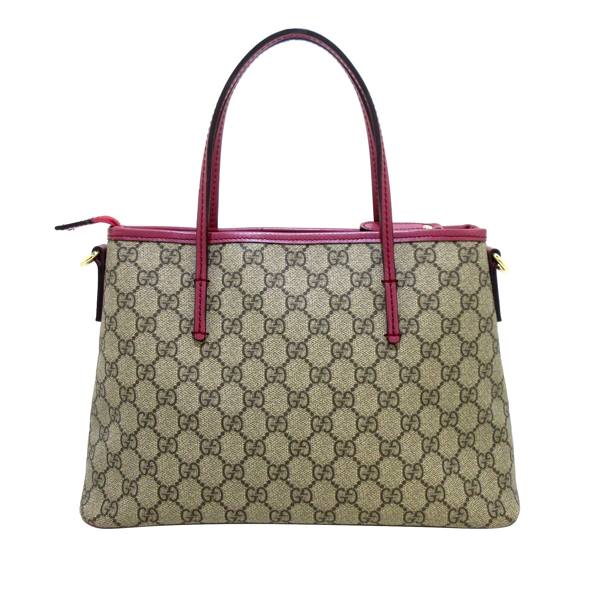 Brown Gucci GG Supreme Convertible Soft Tote Satchel