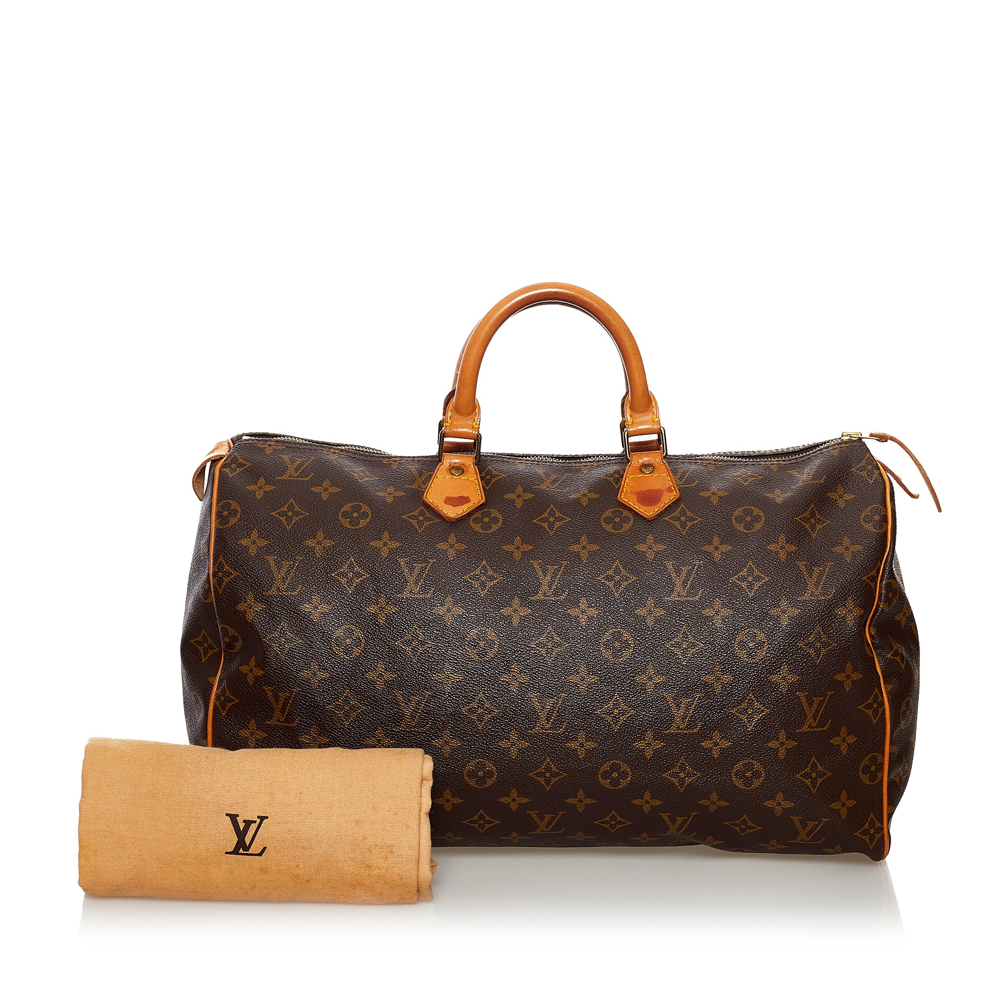 Louis Vuitton Monogram Speedy 40 Brown