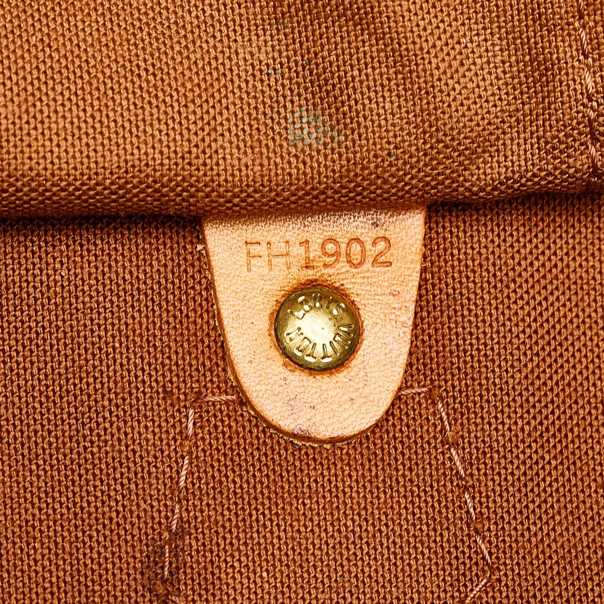 Louis Vuitton Rare Large Monogram Speedy 40 Boston Bag GM 50lk725s