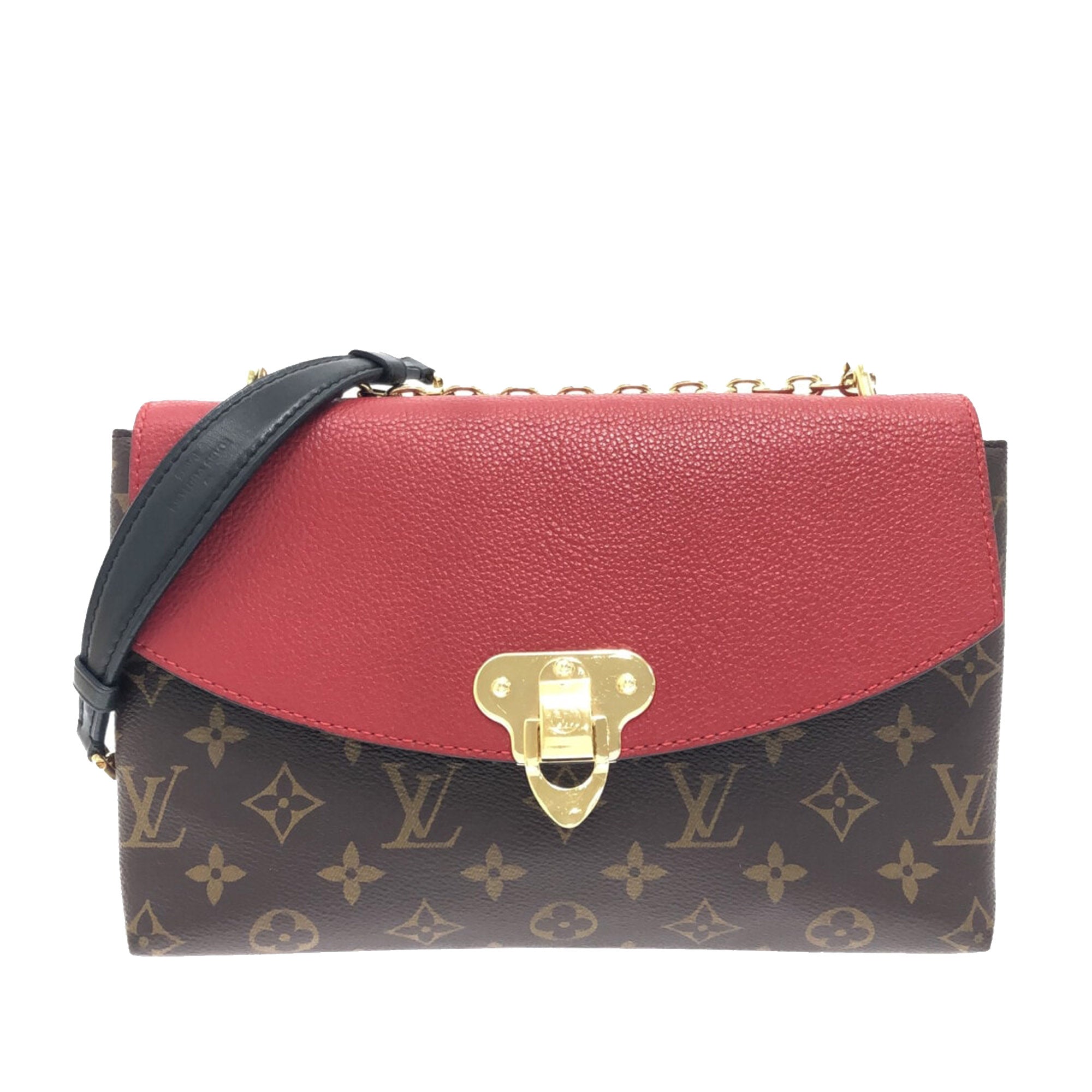 Saint placide leather handbag Louis Vuitton Brown in Leather