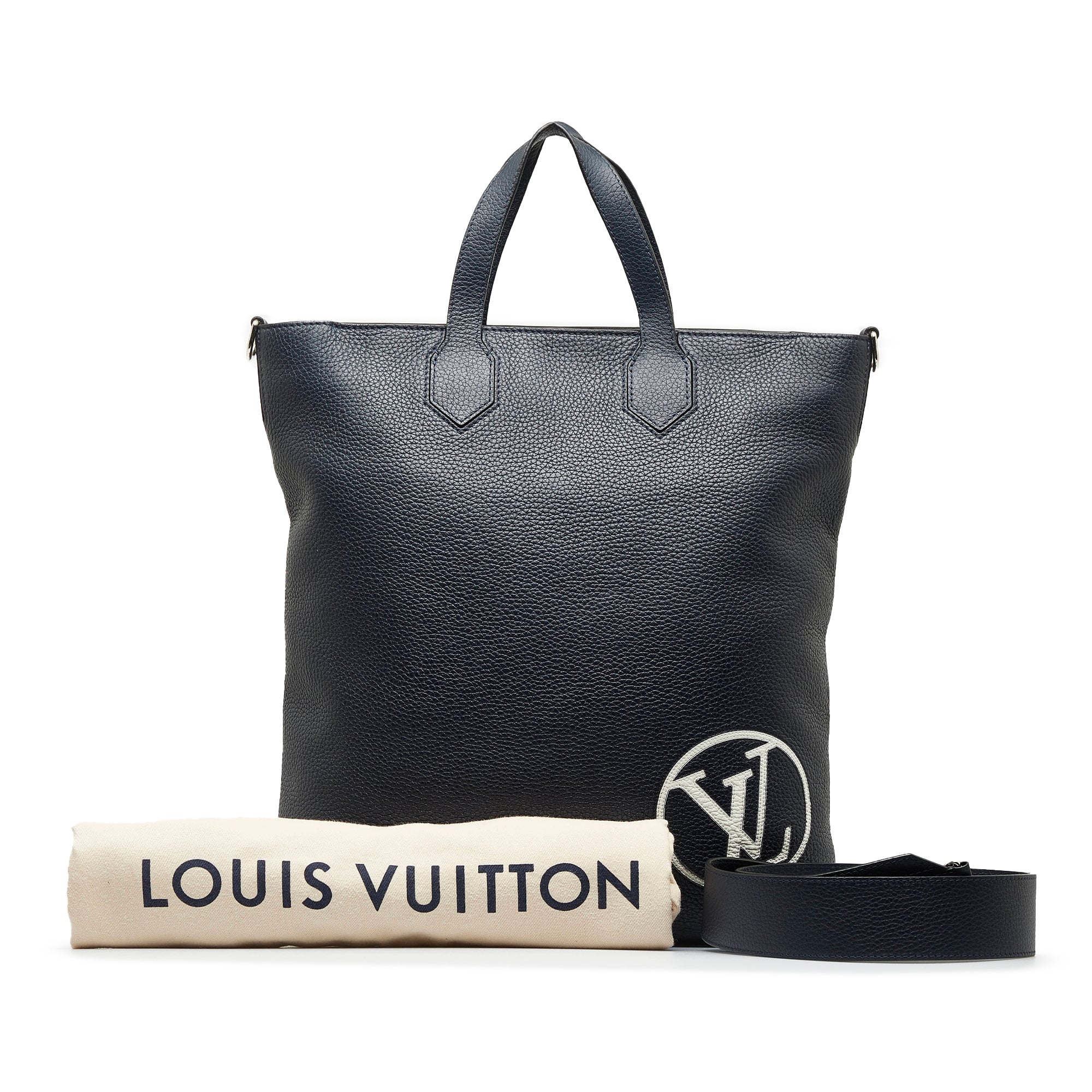 Louis+Vuitton+Sac+Plat+Crossbody+XS+Grey+Leather for sale online