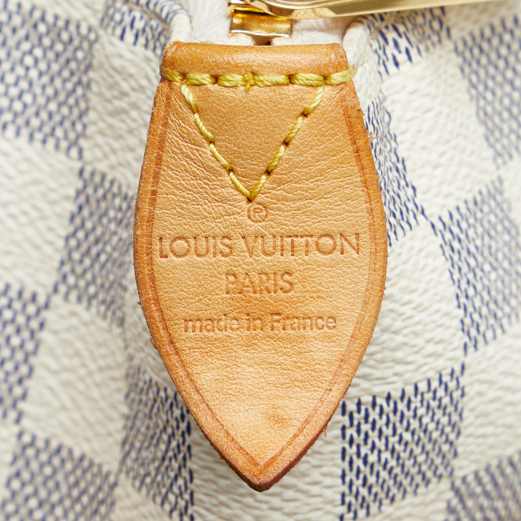 Vintage Authentic Louis Vuitton White Azur Neverfull PM France