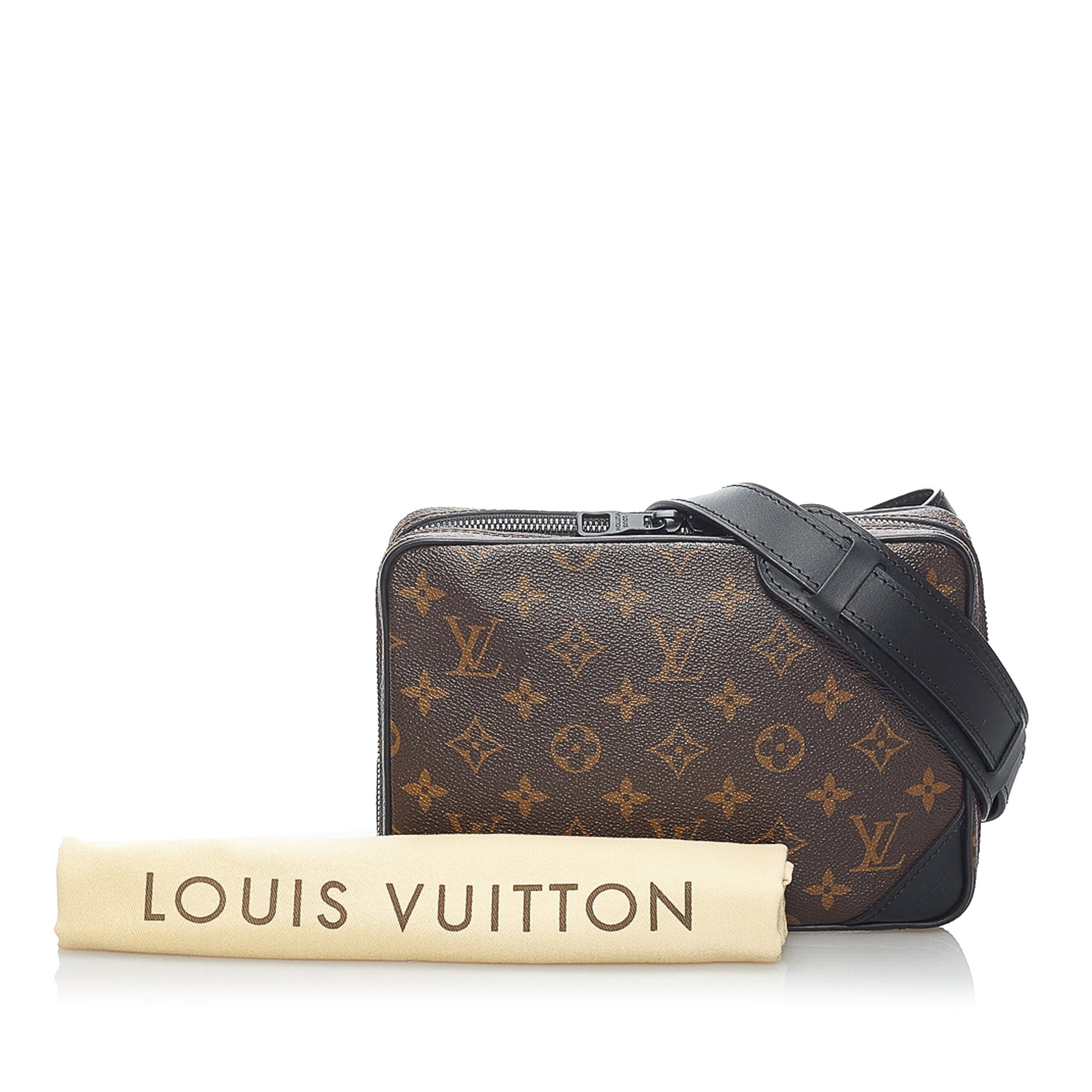 Louis Vuitton Monogram Macassar Utility Front Bag - Brown