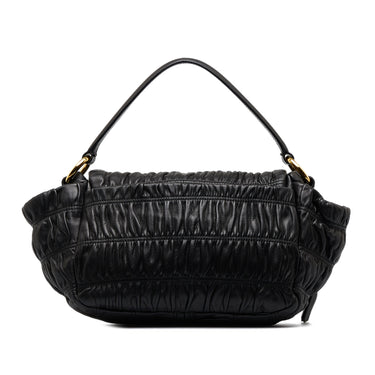 Black Prada Cleo Flap Shoulder Bag – Designer Revival