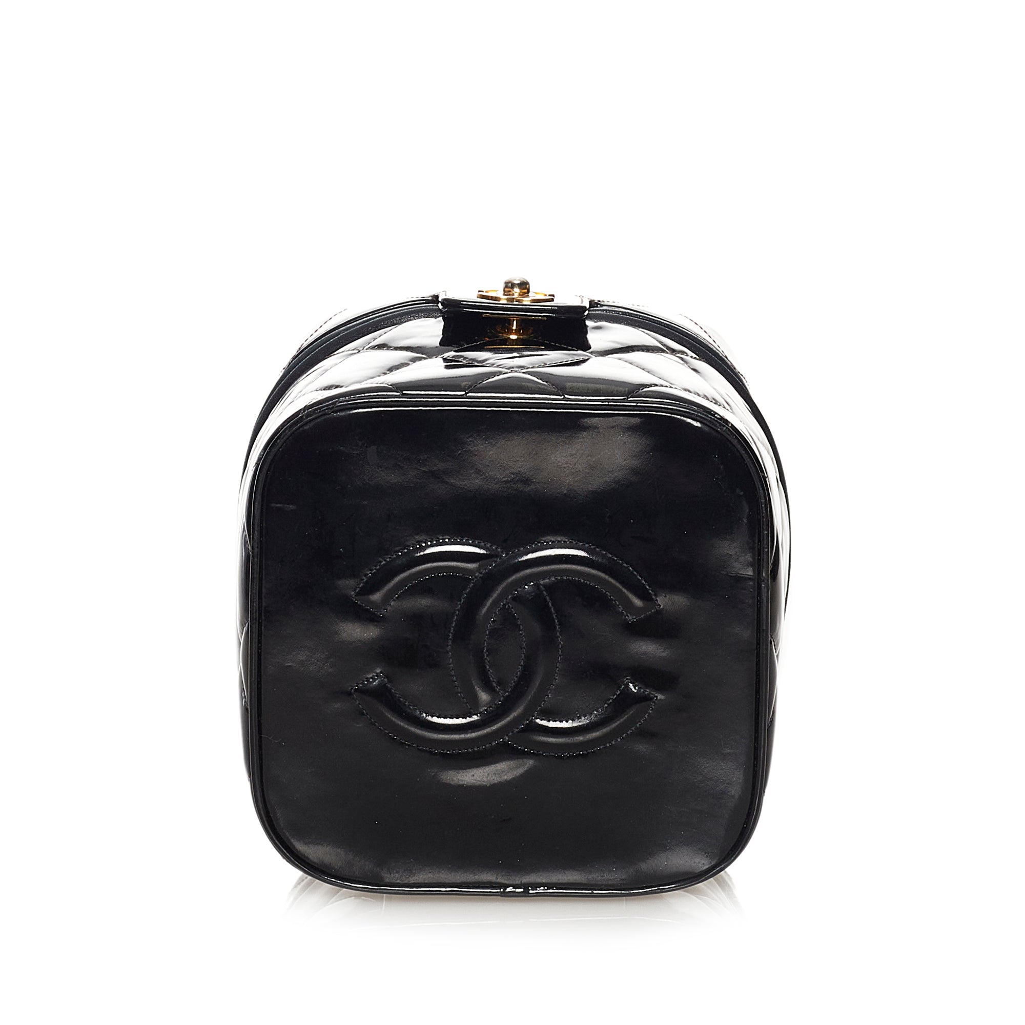 Chanel Chanel Vanity shoulder bag in patent matelassé leather