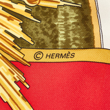 Multi Hermes Poste et Cavalerie Silk Scarf – Designer Revival