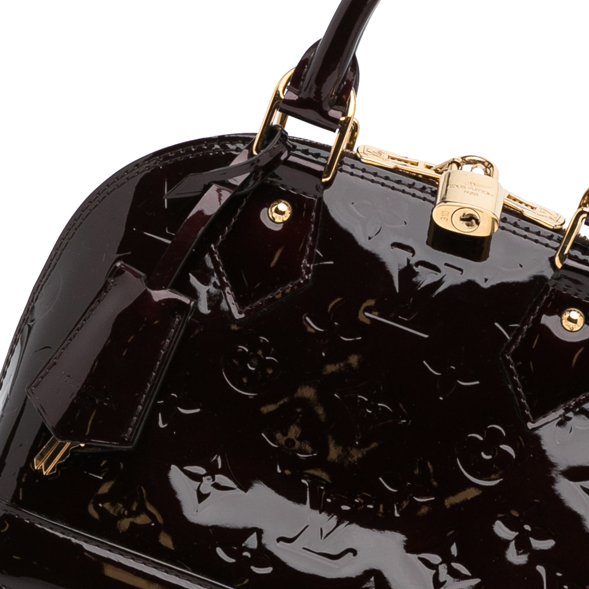 Louis Vuitton Alma BB Monogram Vernis Leather Crossbody Bag on SALE
