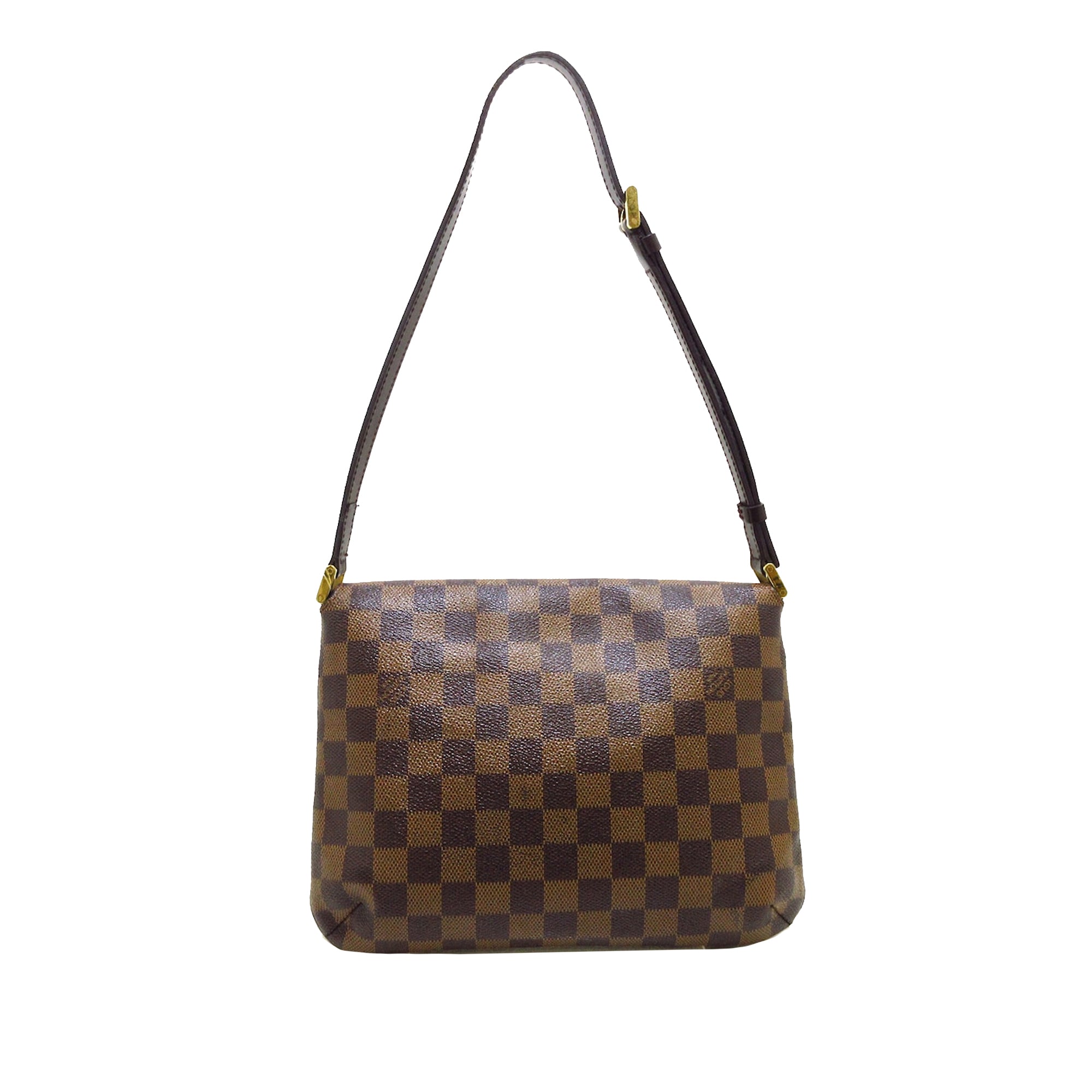 Louis Vuitton Musette Tango Damier Ebene Short Shoulder Bag Handbag Purse  Brown