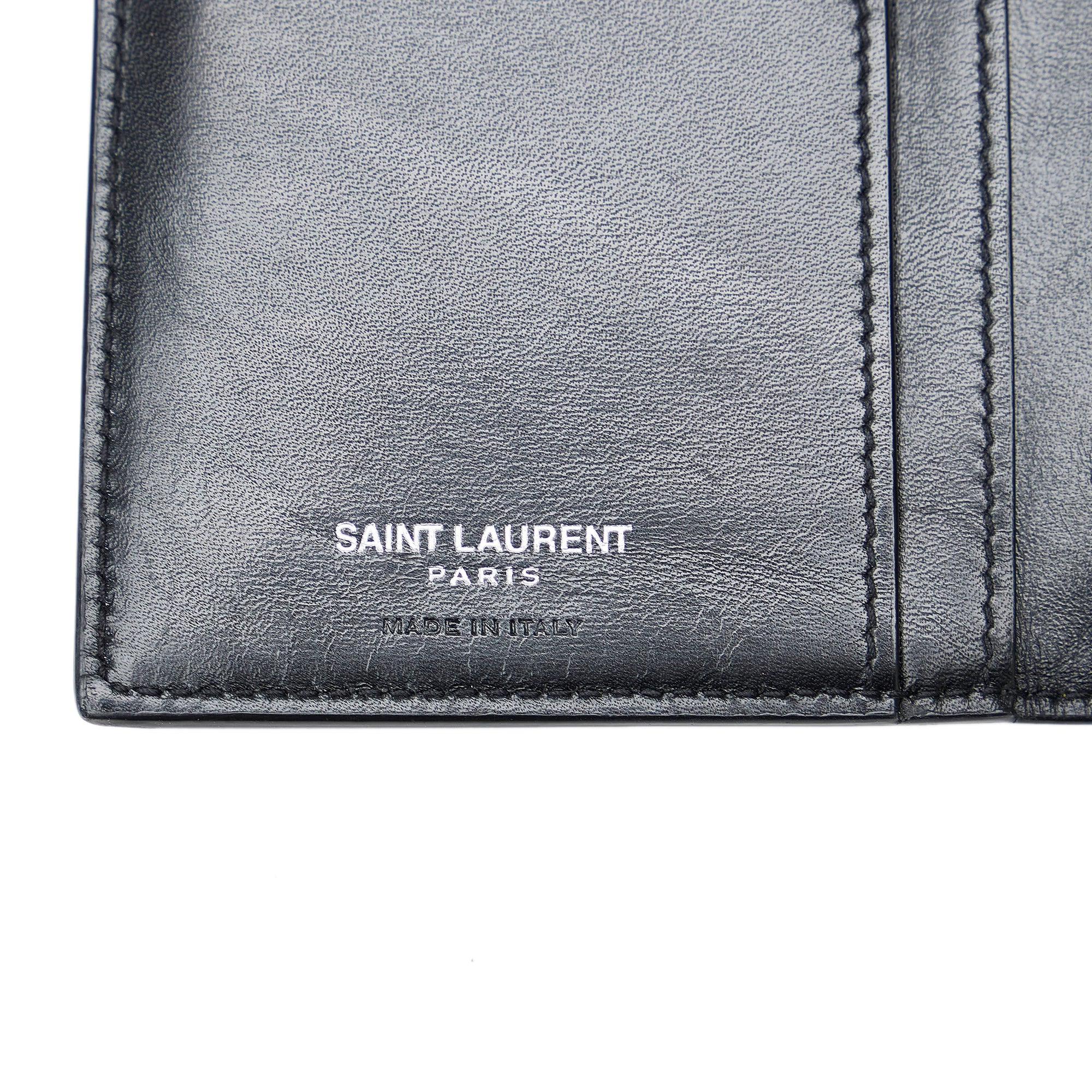 Black Saint Laurent Monogram Leather Long Wallet