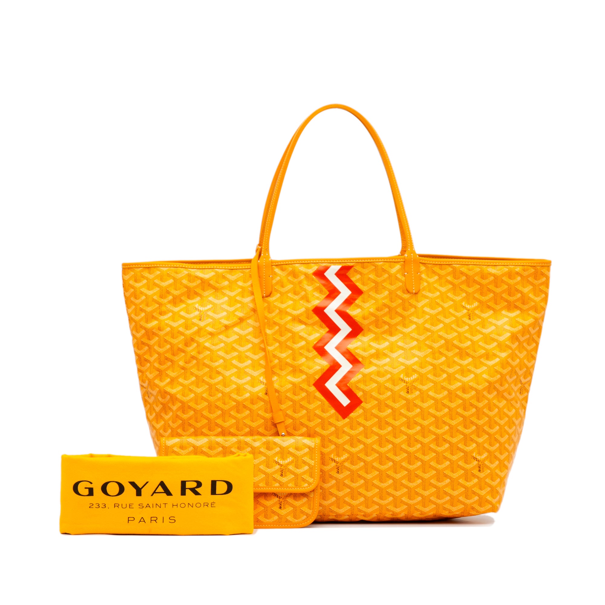 Goyard Saint Louis GM Canvas Tote Shoulder Bag Yellow