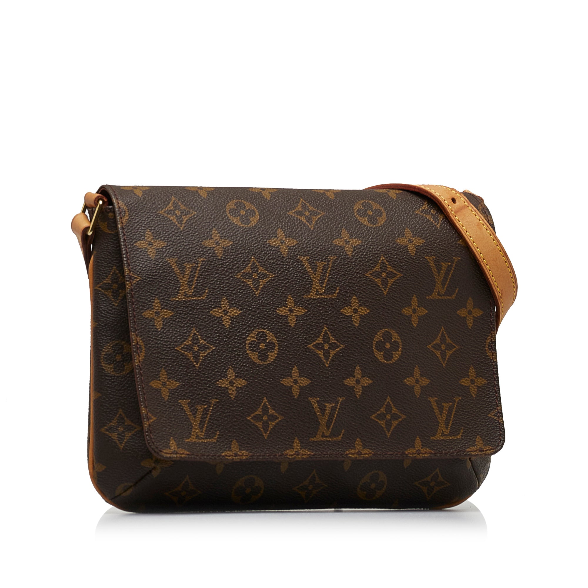 Louis Vuitton Monogram Musette Tango Short Handbag M51257 Brown
