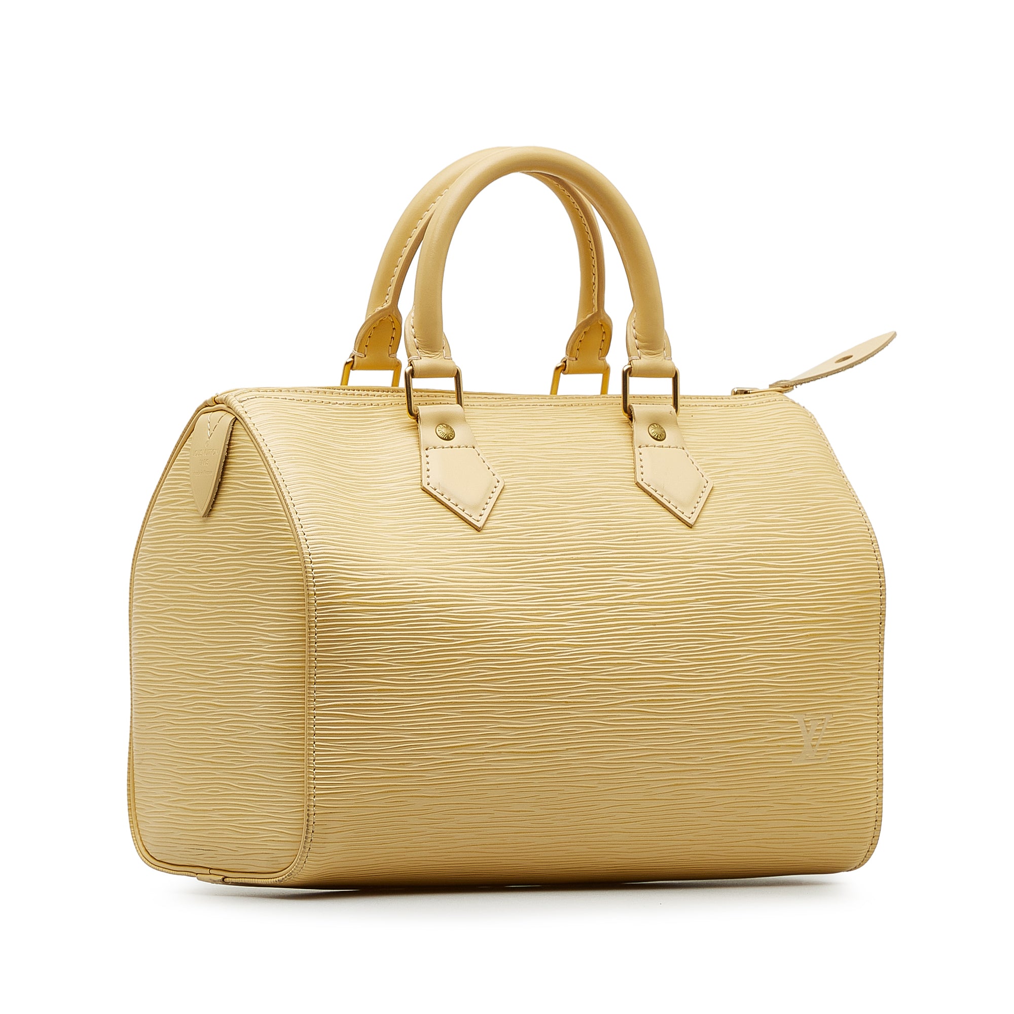 Lot - Louis Vuitton Yellow Epi Leather Speedy 30 Bag