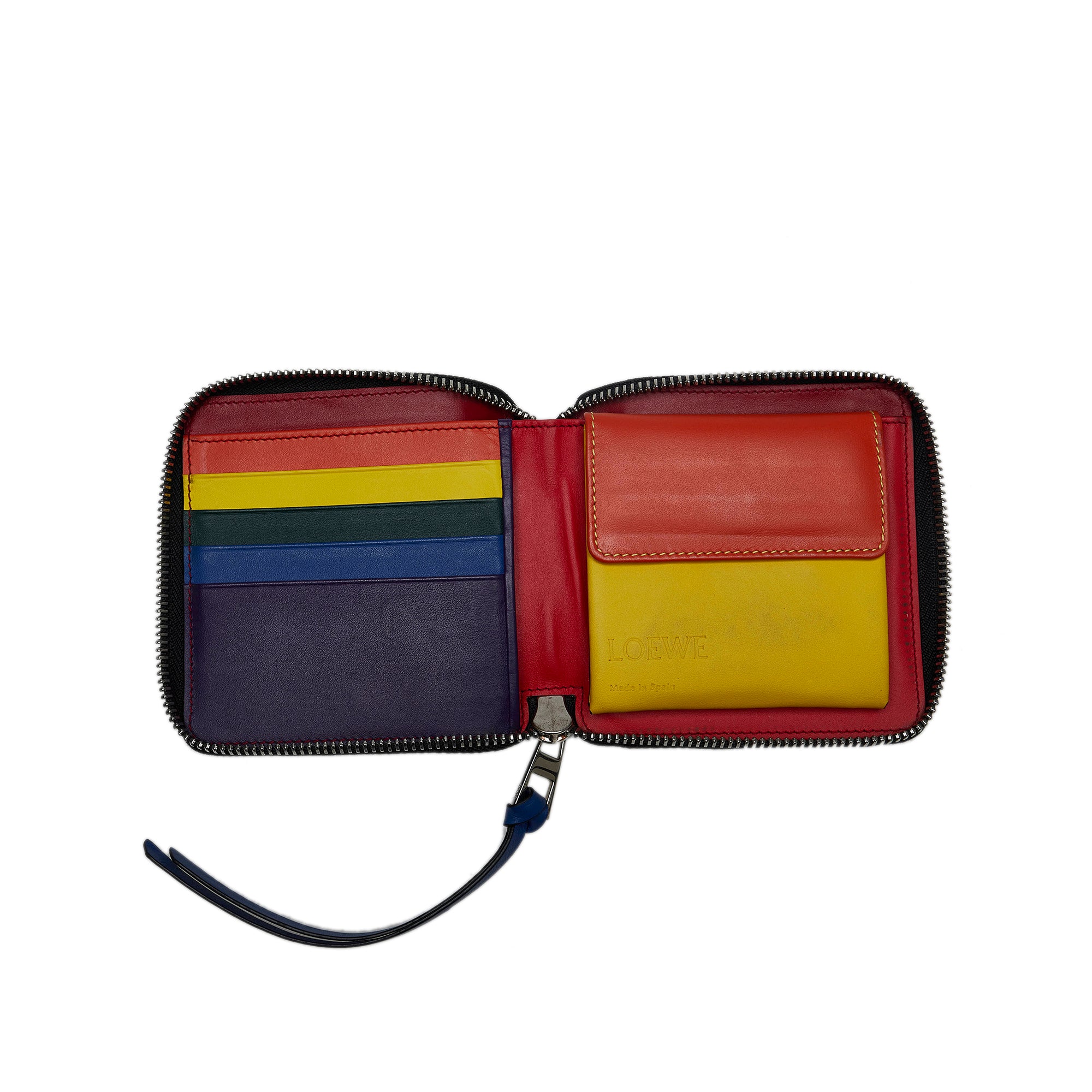 Zip Wristlet in Black with Rainbow LOVE