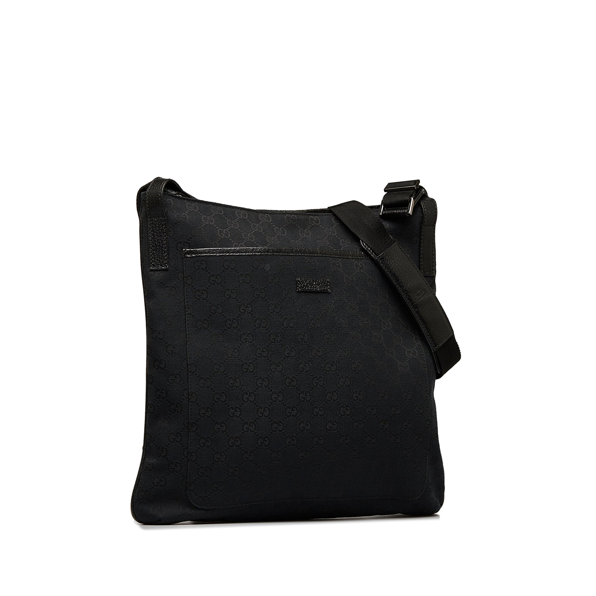 GG Monogram Flat Crossbody Bag (Authentic Pre-Owned)