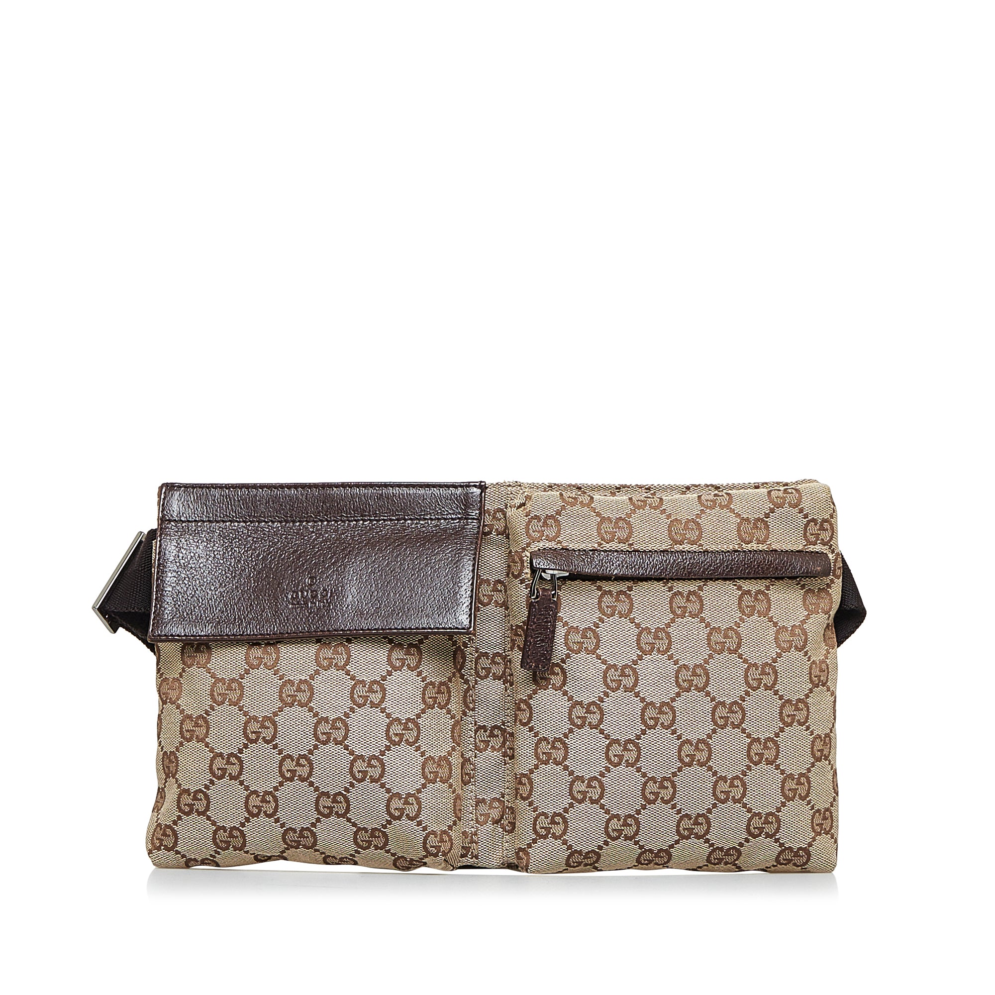Gucci GG Supreme Waist Bag - Brown Waist Bags, Handbags