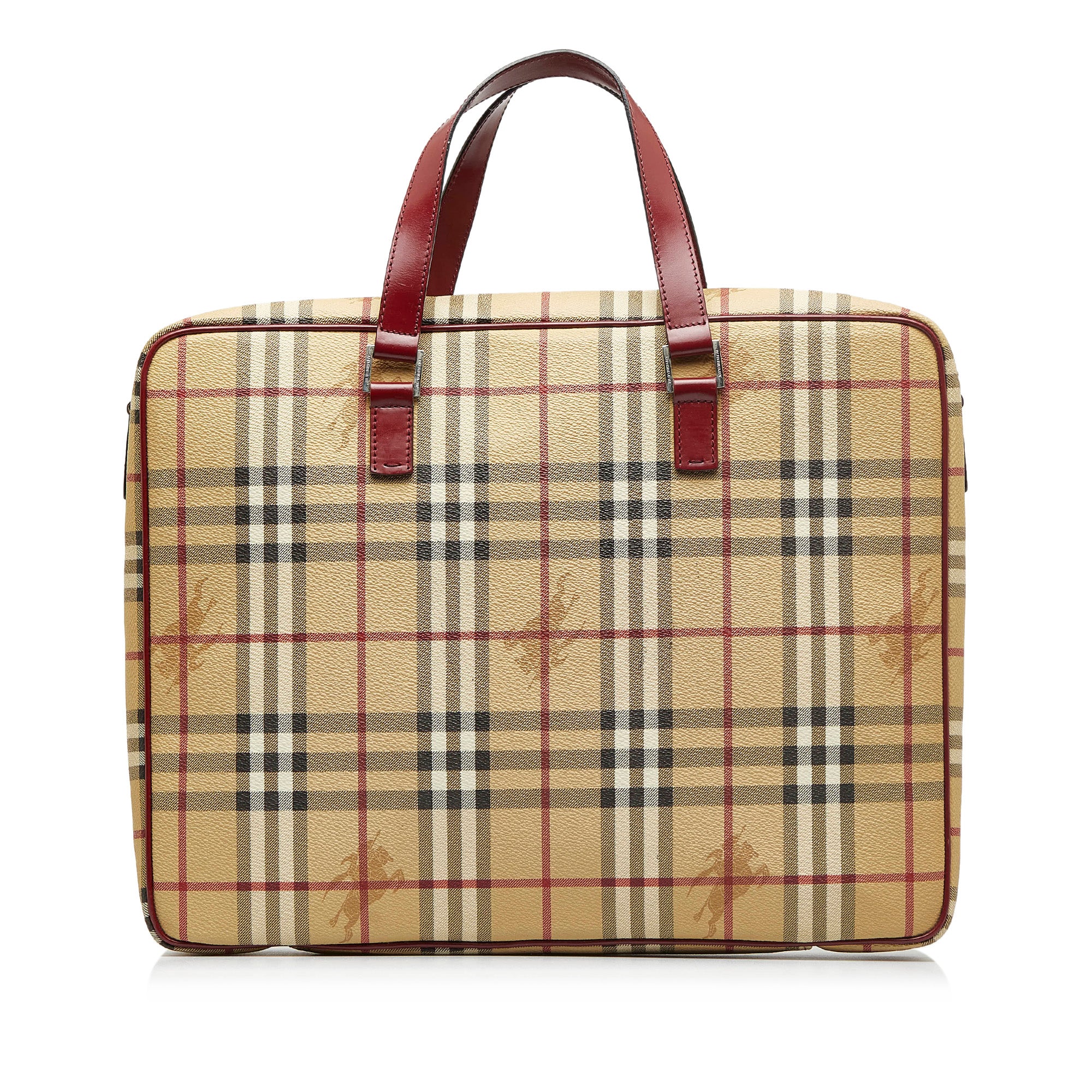 Authentic BURBERRY London Classic Check Alma Bag 