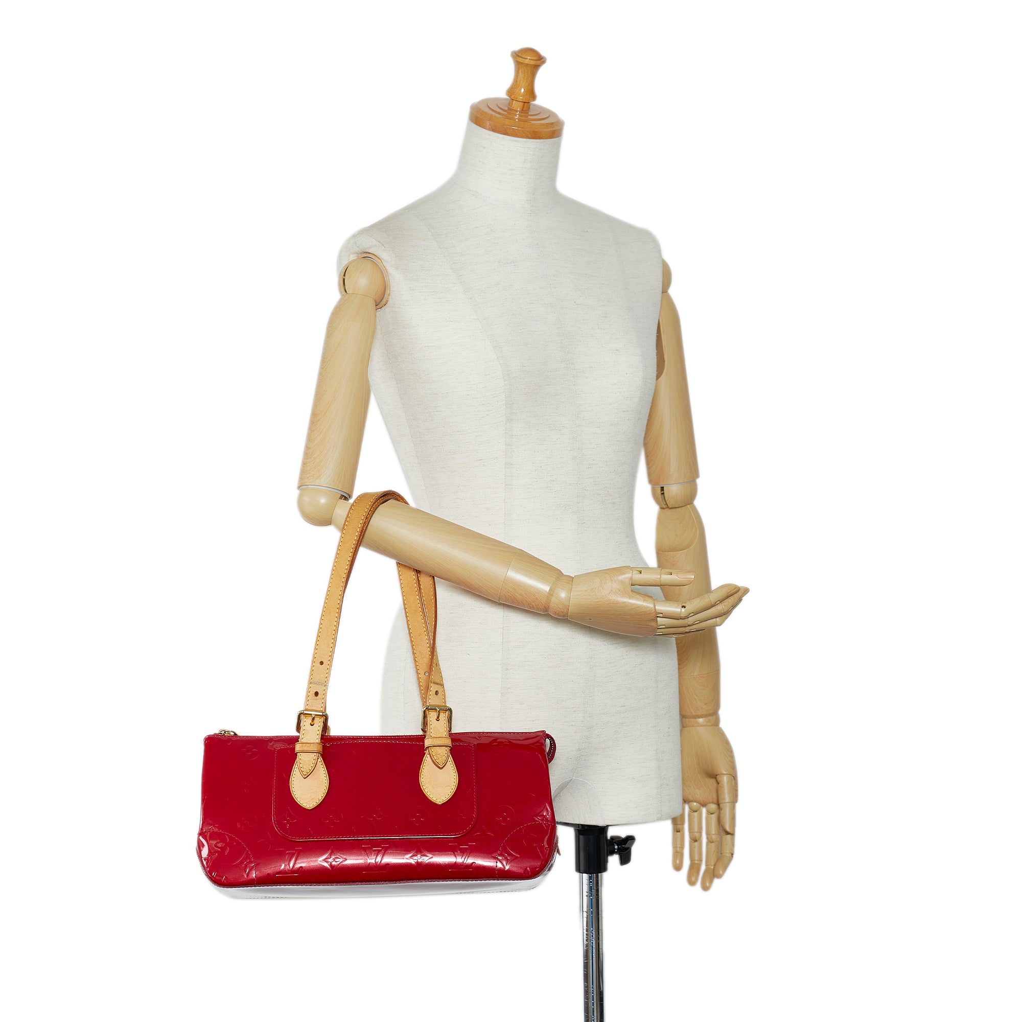 Louis Vuitton, Bags, Louis Vuitton Vernis Red Rosewood Avenue Tote Bag  M9358