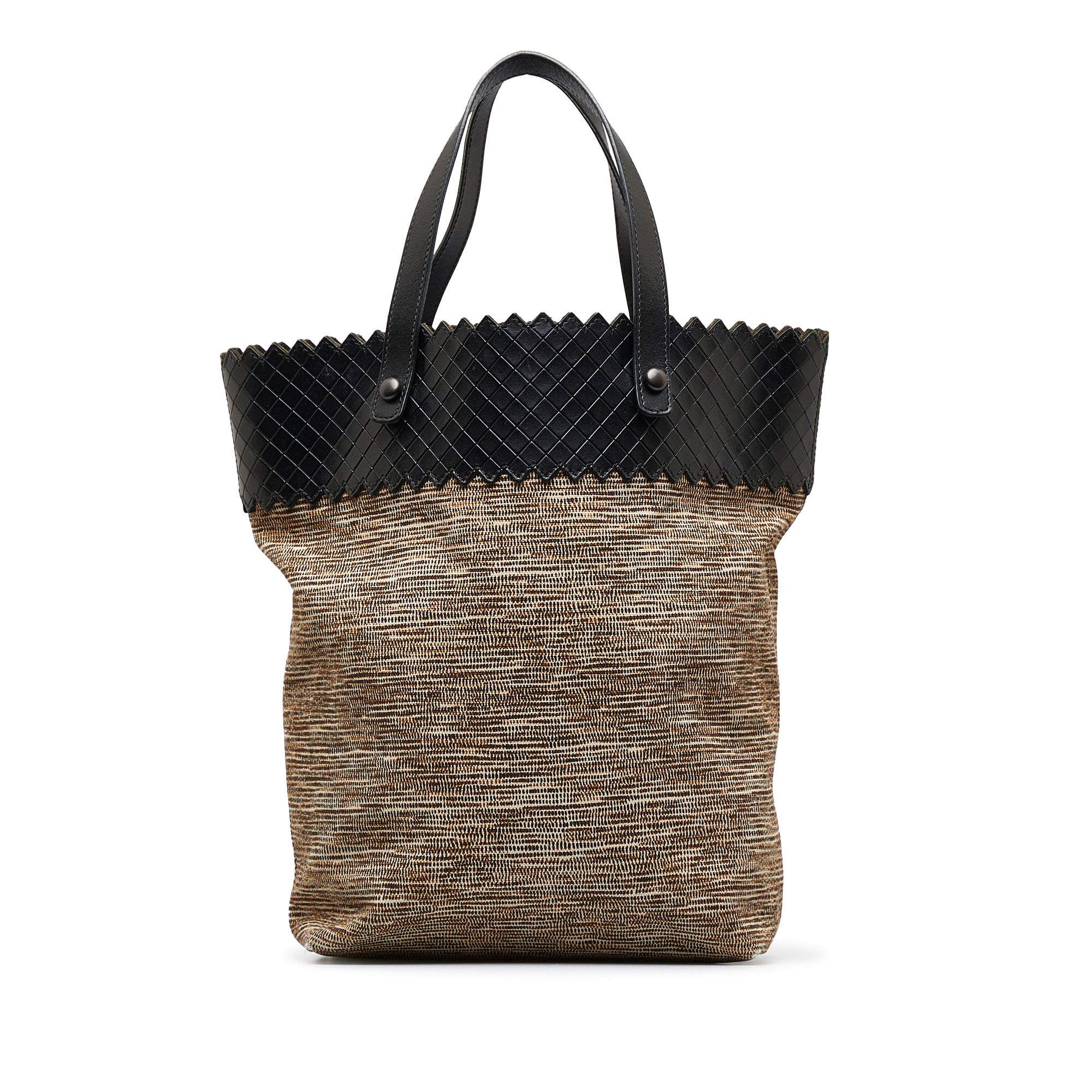 Brown Bottega Veneta Intrecciato Flower Tote – Designer Revival