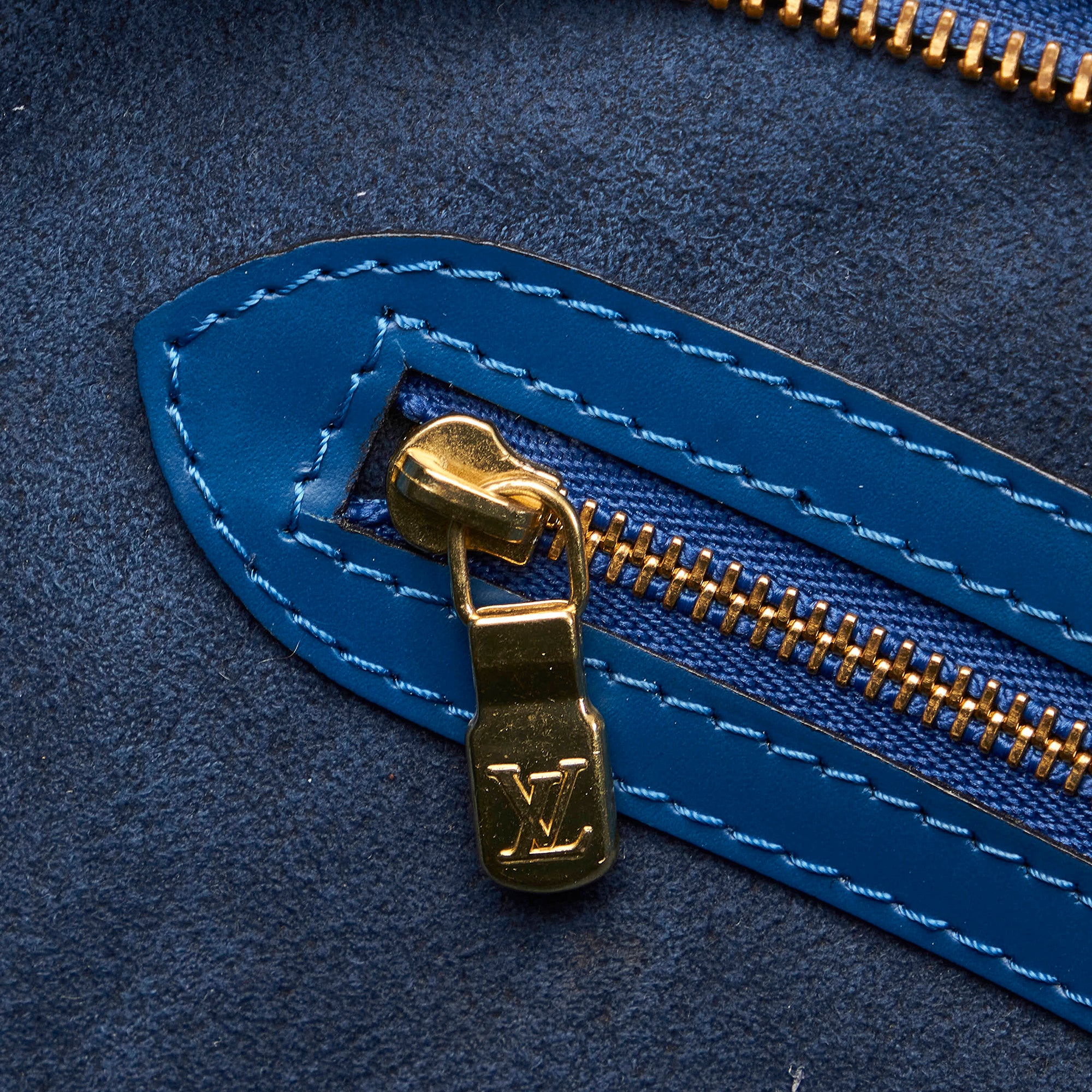 PRELOVED Louis Vuitton Saint Jacques GM Blue Epi Leather Shoulder