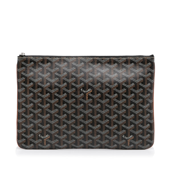 Goyard Green Goyardine Coated Canvas Senat GM Clutch Goyard