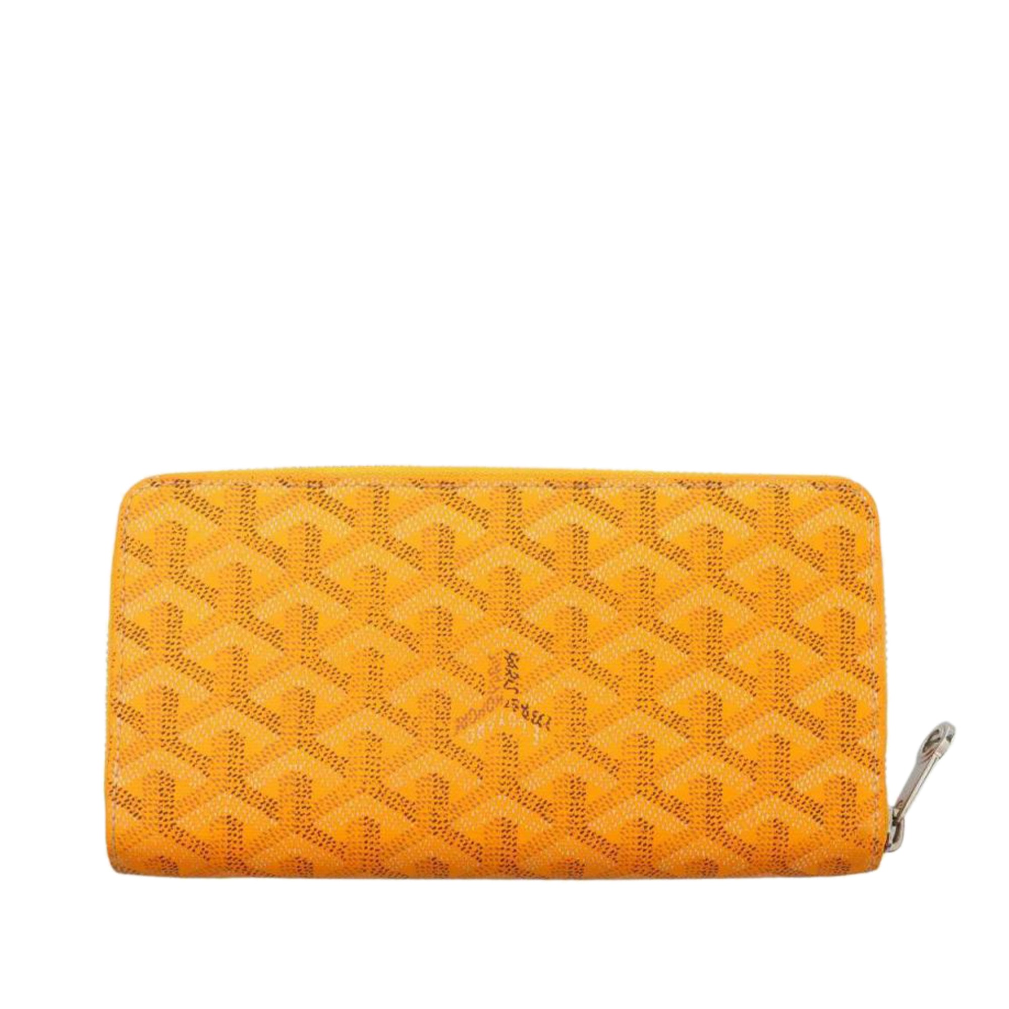 Goyard, Bags, Goyard Yellow Long Woman Zip Around Wallet